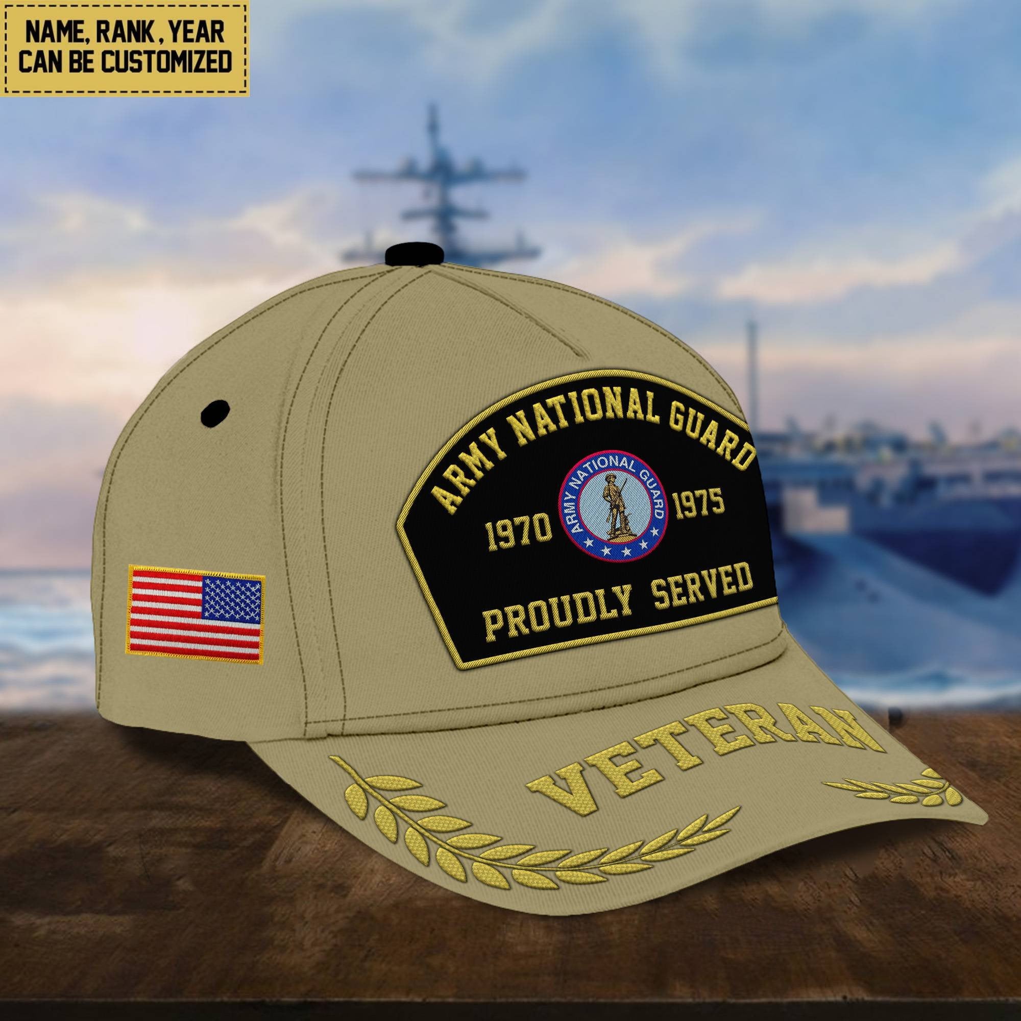 Premium Custom US Veterans Embroidered Cap, Gift For Veterans Day, Father's Day, Independence Day APVC110603