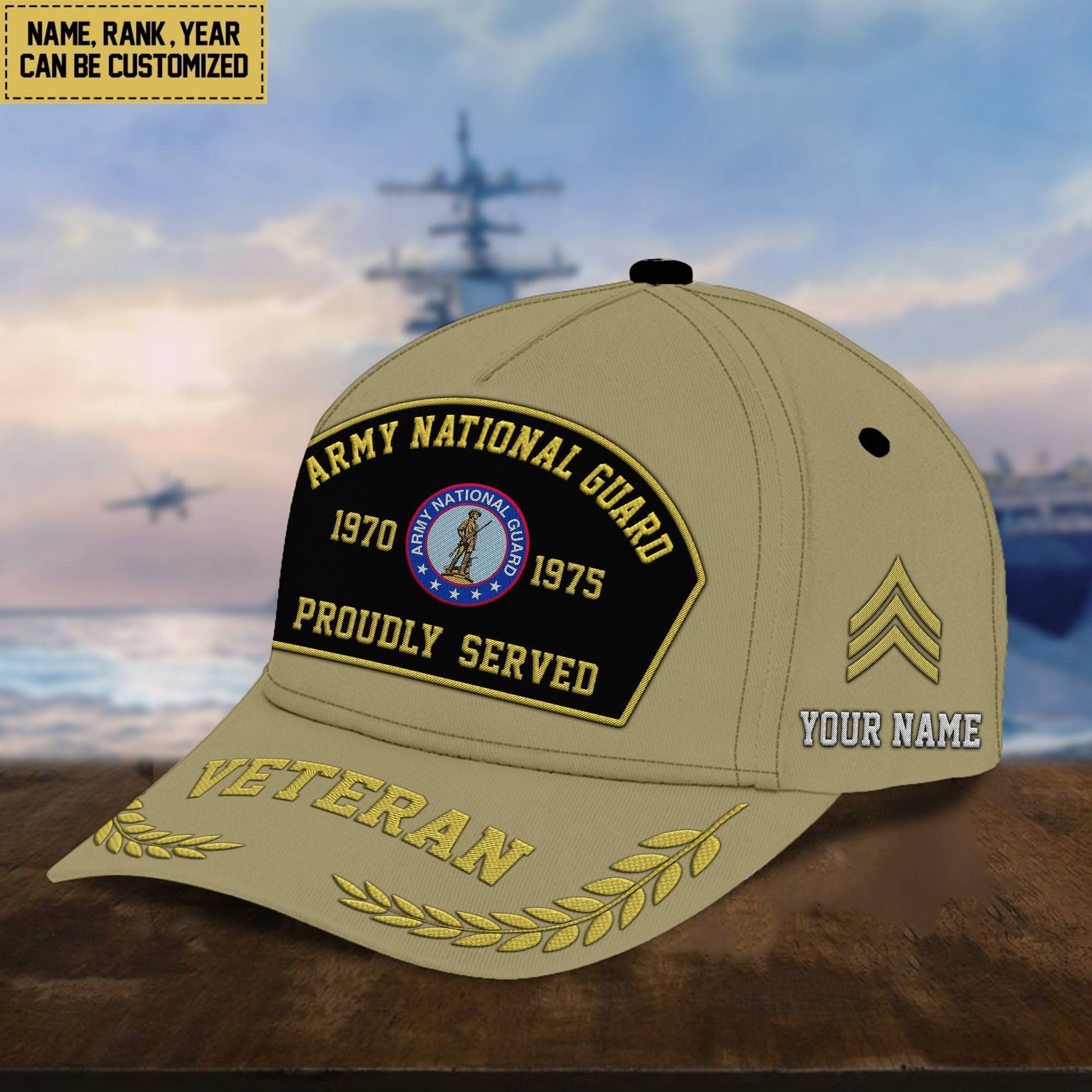 Premium Custom US Veterans Embroidered Cap, Gift For Veterans Day, Father's Day, Independence Day APVC110603