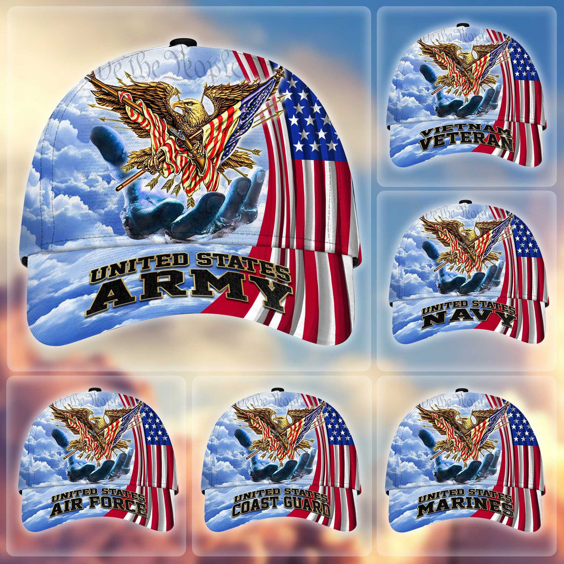 Premium American Pride US Veterans Cap APVC060601