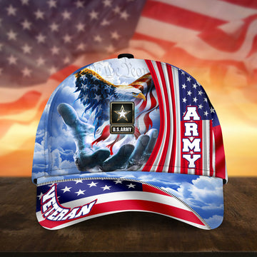 Premium Custom US Army Cap, Gift for Army Veteran, Gift for Veterans Day, Father's Day, Independence Day VPVC002601