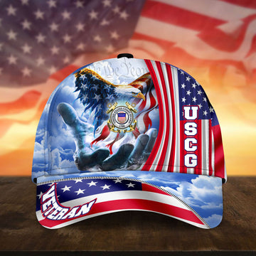 Premium Custom USCG Cap, Gifts for Coast Guard Veteran, Hat Gifts for Dad, for Husband, Gift for Veterans Day, Father's Day, Independence Day VPVC002605