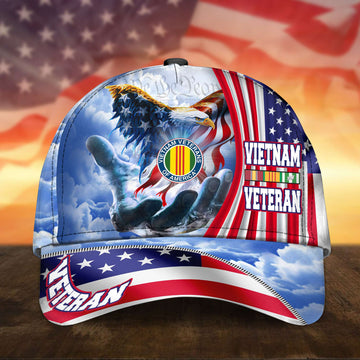 Premium Custom Vietnam Veteran Cap, Gifts for Vietnam Veteran, Hat Gifts for Dad, for Husband, Gift for Veterans Day, Father's Day, Independence Day VPVC002606