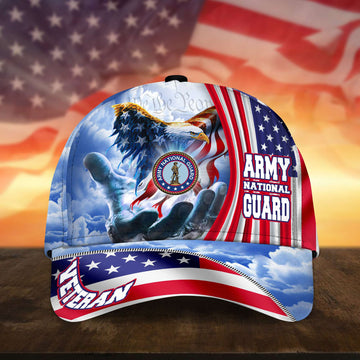 Premium Custom US Army National Guard Cap, Gifts for National Guard Veterans, Hat Gifts for Dad, for Husband, Gift for Veterans Day, Father's Day, Independence Day VPVC002608