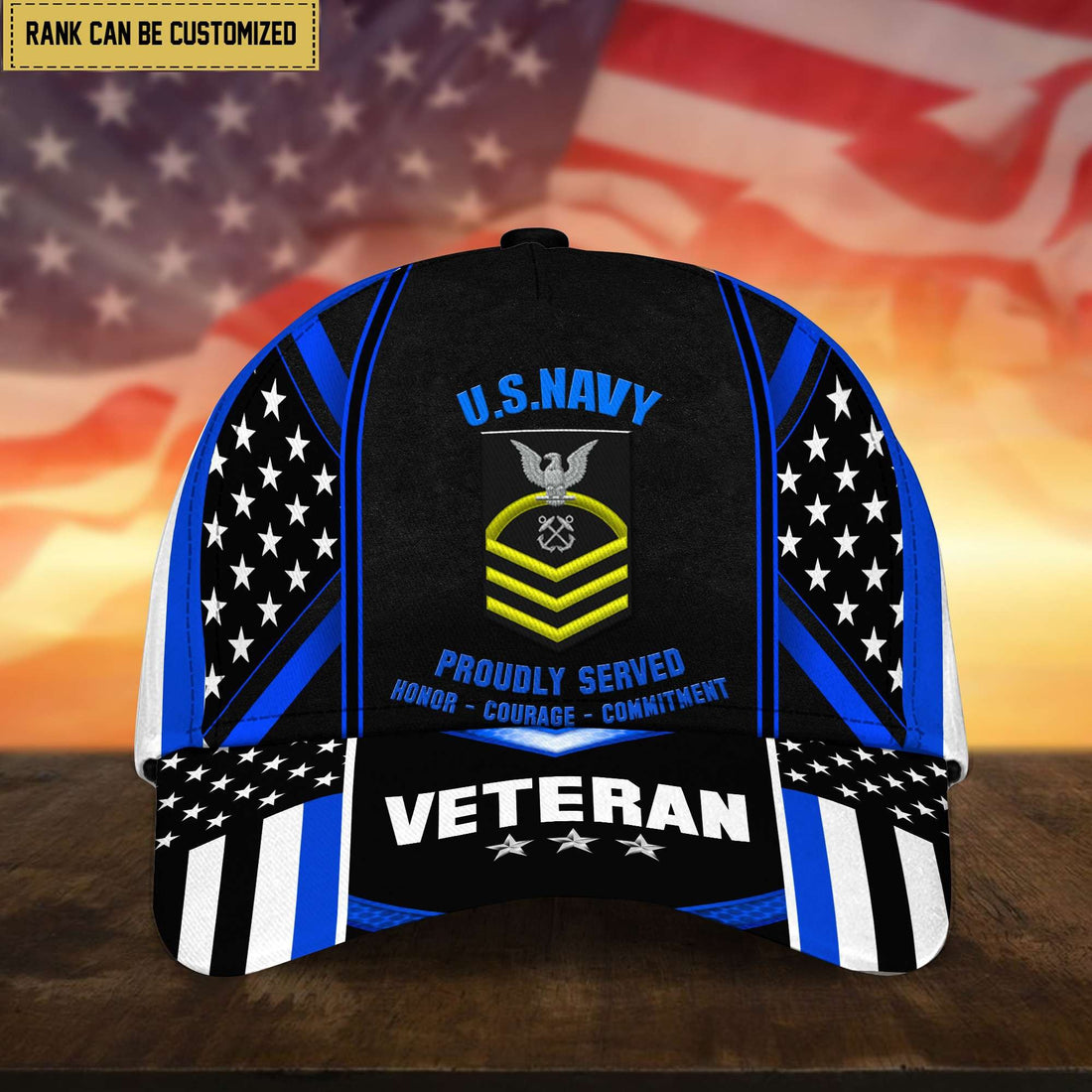 Premium Custom US Navy Cap, Hat for Navy Veteran, Gifts for Dad, for Husband VPVC002502