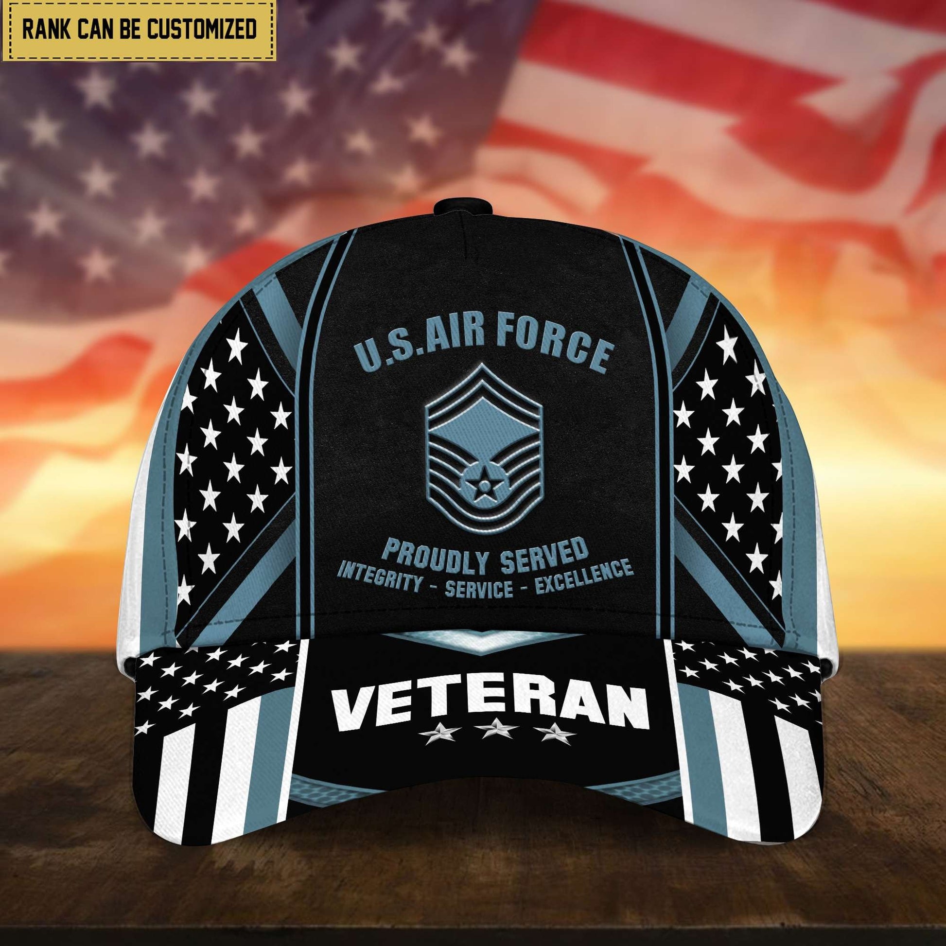 Premium Custom USAF Cap, Hat for Air Force Veteran, Gifts for Dad, for Husband VPVC002504