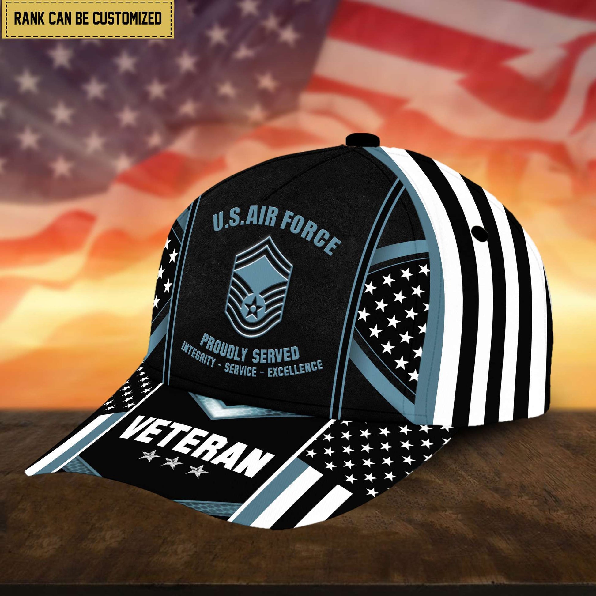 Premium Custom USAF Cap, Hat for Air Force Veteran, Gifts for Dad, for Husband VPVC002504