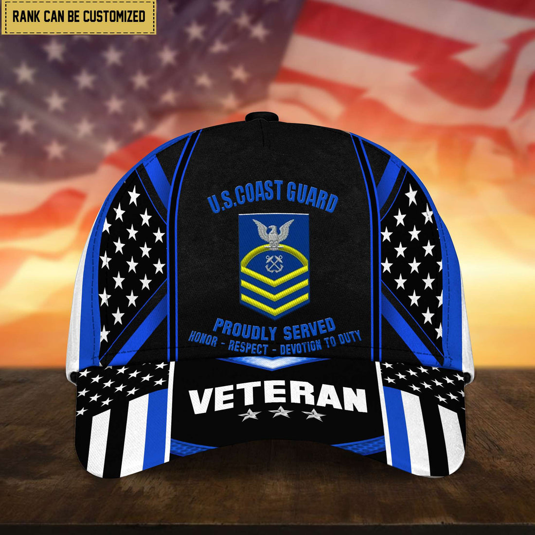 Premium Custom USCG Cap, Hat for Coast Guard Veteran, Gifts for Dad, for Husband VPVC002505
