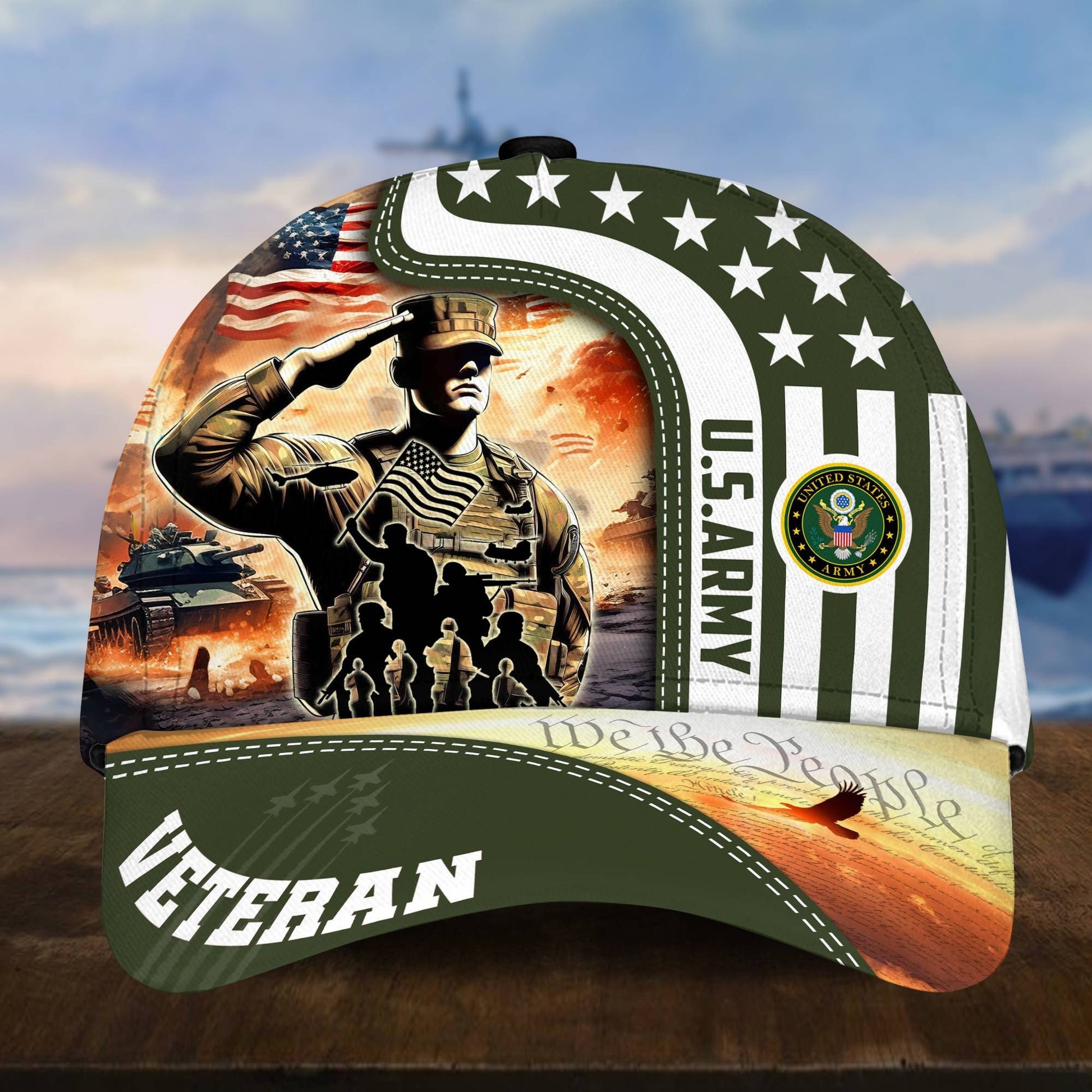 Premium Honoring All Who Served US Veterans Cap, Hat Gifts For Independence Day, Veterans Day APVC210601