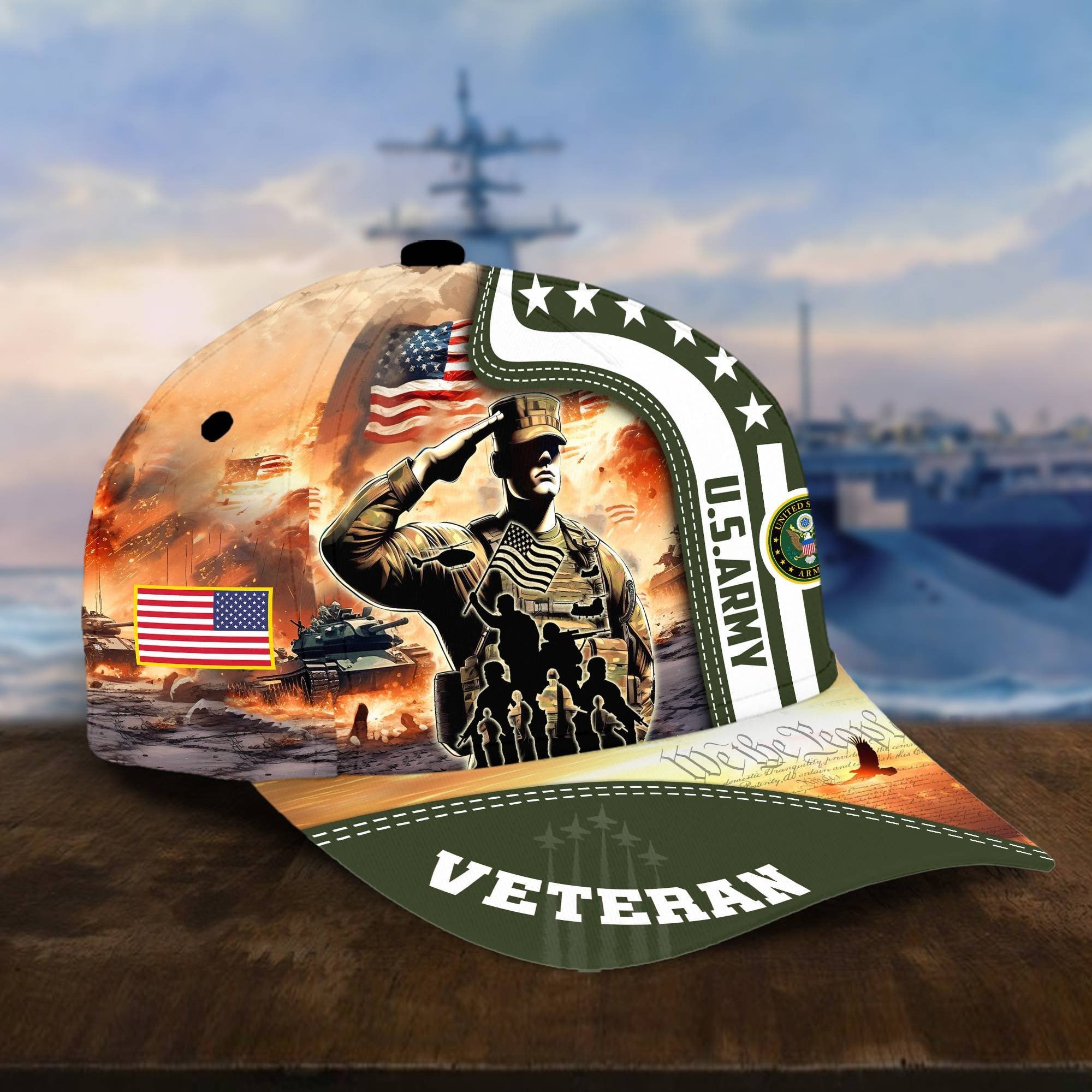 Premium Honoring All Who Served US Veterans Cap, Hat Gifts For Independence Day, Veterans Day APVC210601