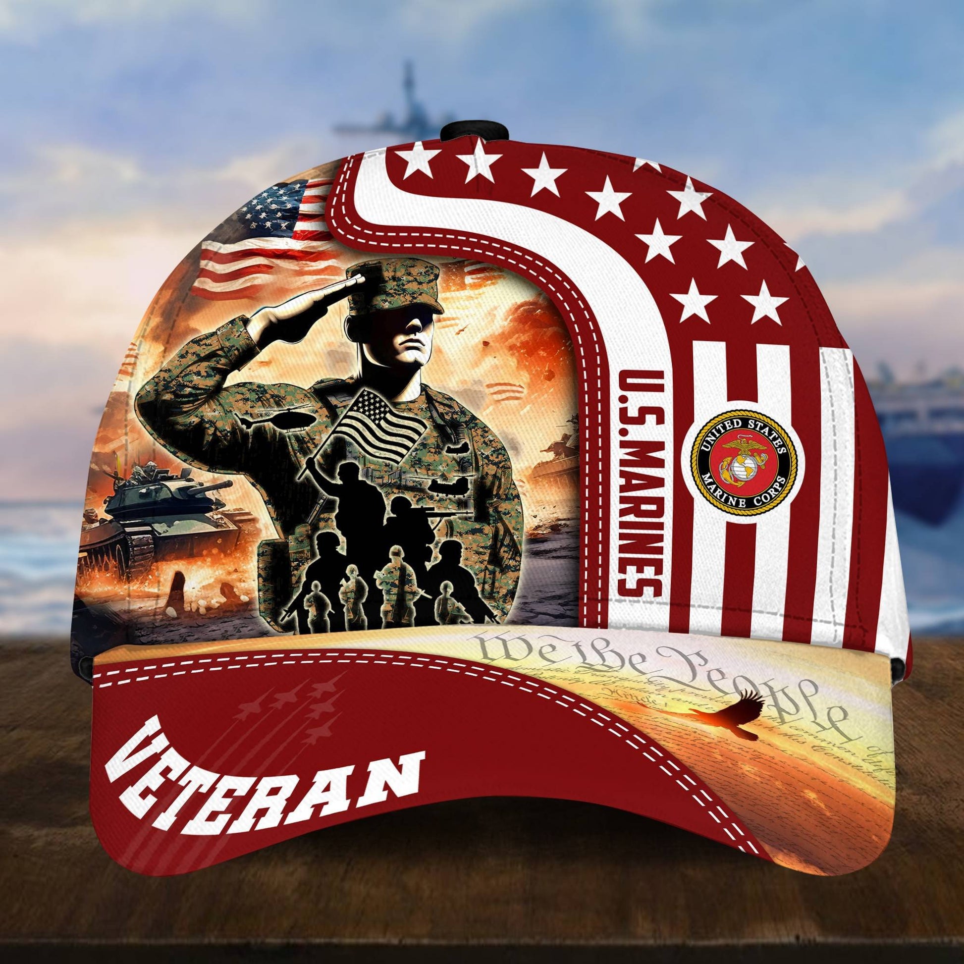 Premium Honoring All Who Served US Veterans Cap, Hat Gifts For Independence Day, Veterans Day APVC210601