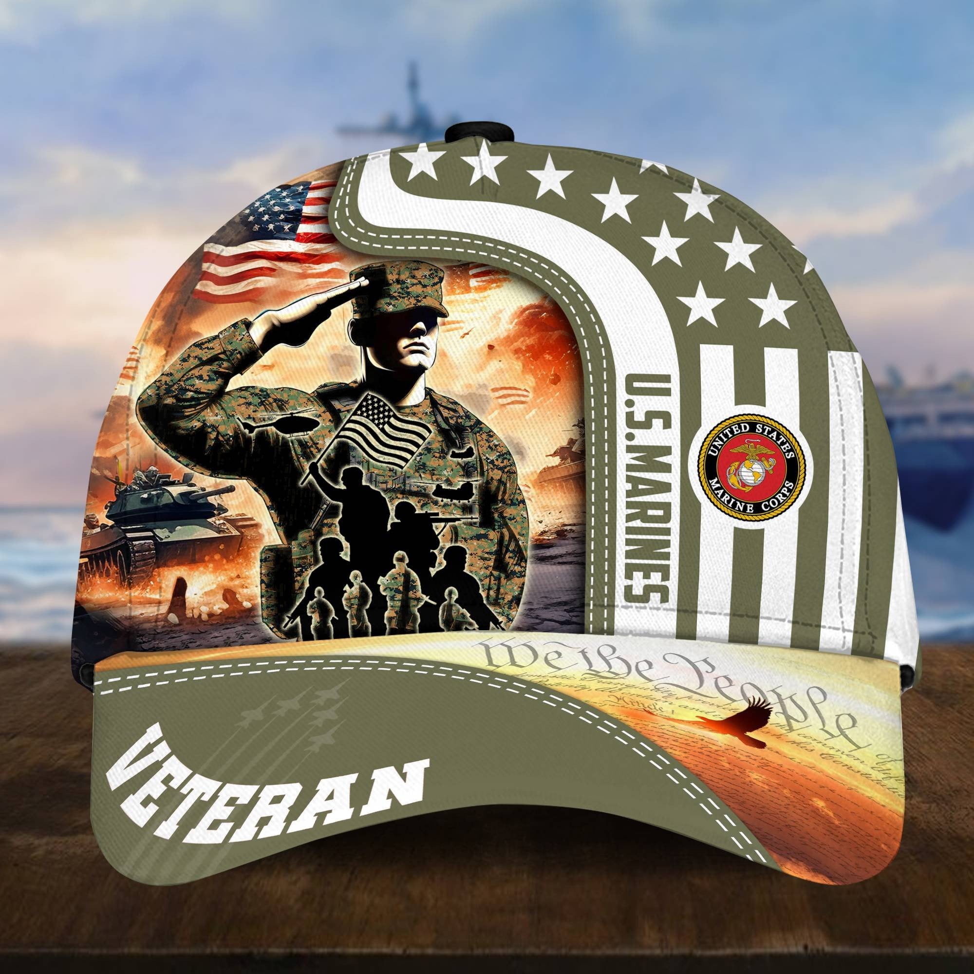 Premium Honoring All Who Served US Veterans Cap, Hat Gifts For Independence Day, Veterans Day APVC210601