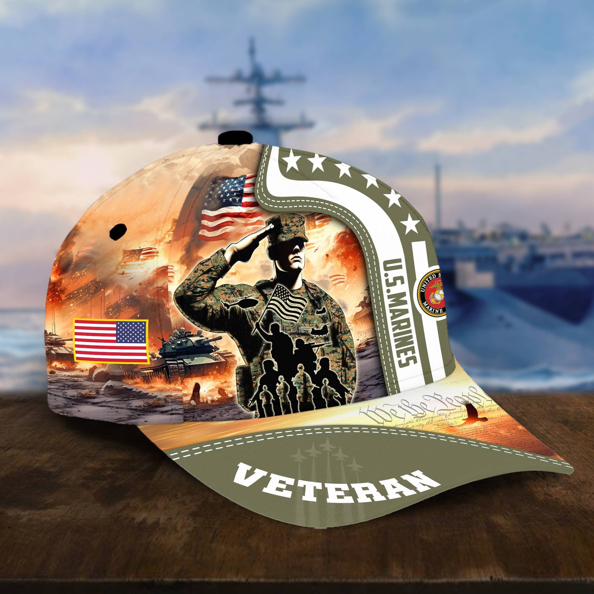 Premium Honoring All Who Served US Veterans Cap, Hat Gifts For Independence Day, Veterans Day APVC210601
