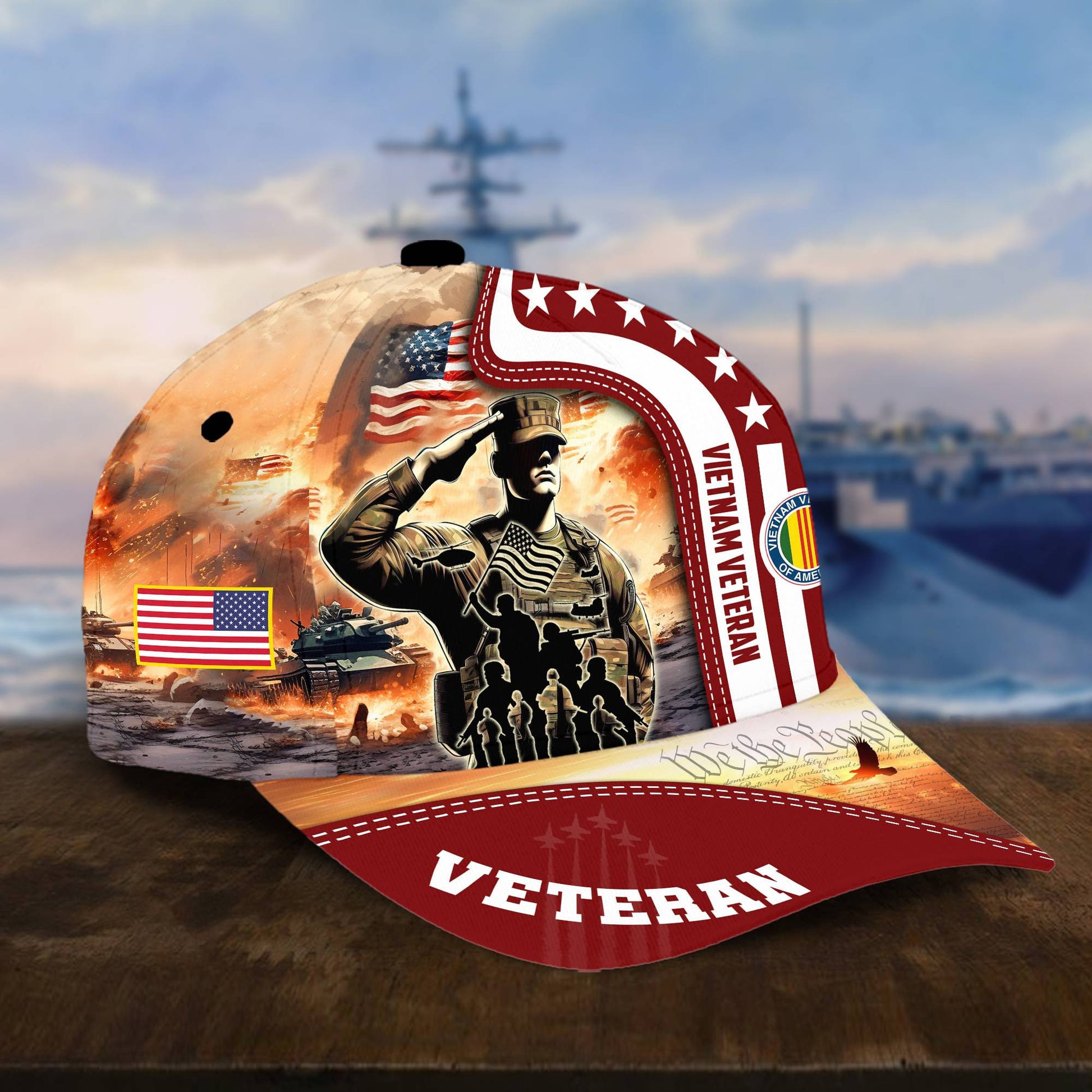 Premium Honoring All Who Served US Veterans Cap, Hat Gifts For Independence Day, Veterans Day APVC210601
