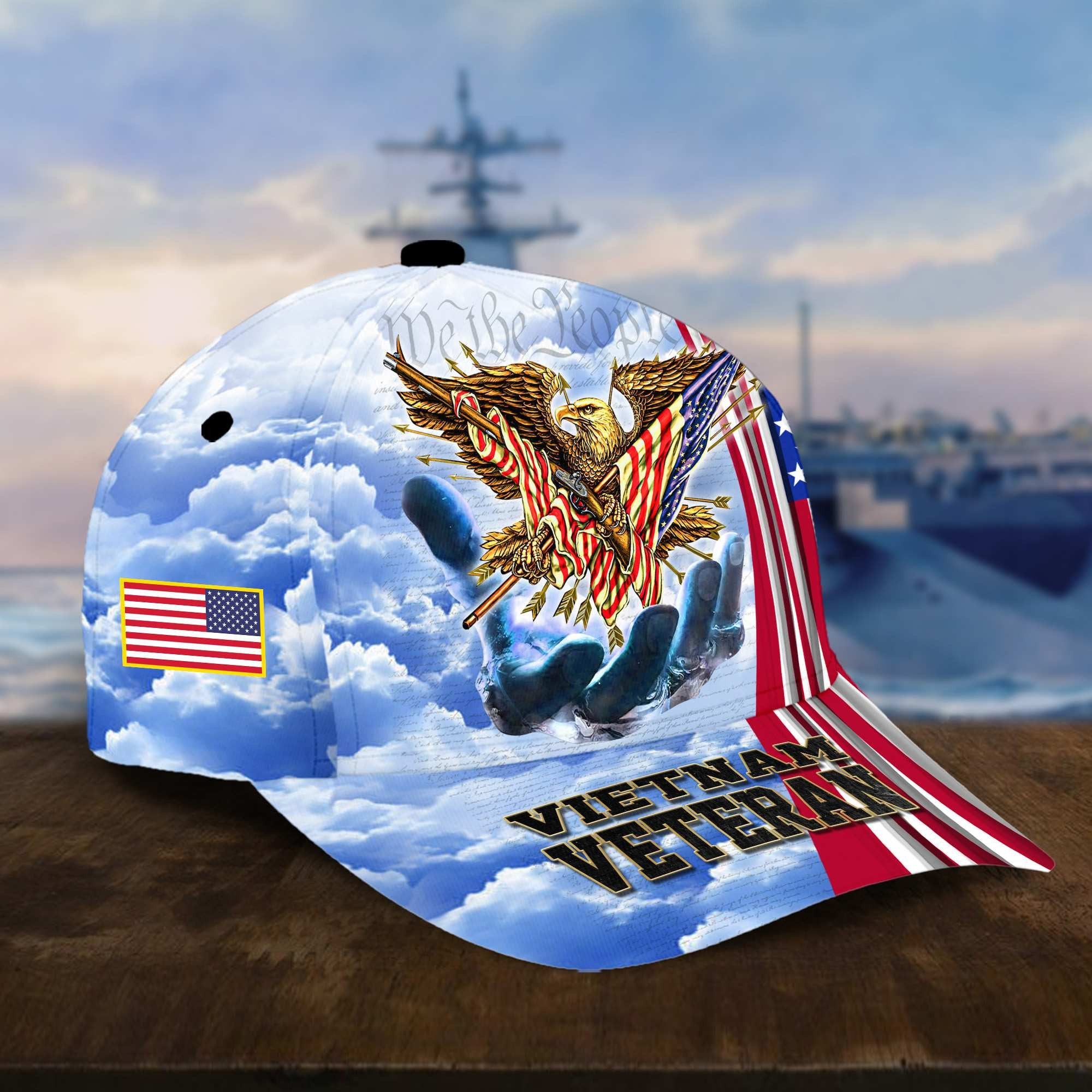 Premium American Pride US Veterans Cap APVC060601