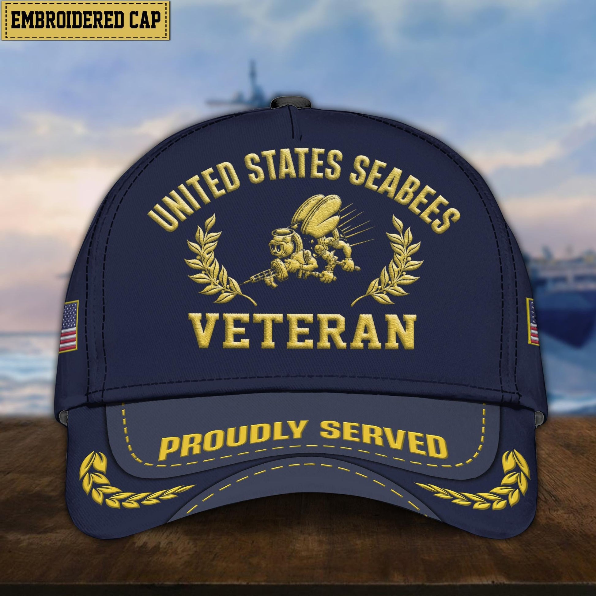 Premium US Veterans Embroidered Cap, Hat Gift For Dad, For Husband Veteran APVC260601