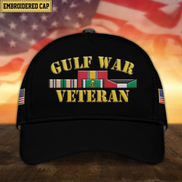 Premium Gulf War Veteran Embroidered Cap, Gifts for Gulf War Veteran, Gifts for Father's Day, Veterans Day VPVC300903