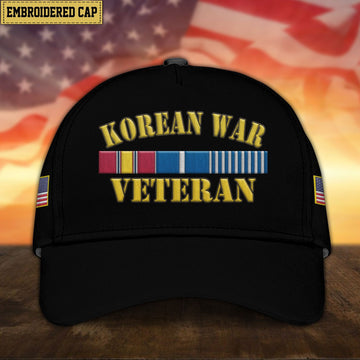 Premium Korean War Veteran Embroidered Cap, Gifts for Korean War Veteran, Gifts for Father's Day, Veterans Day VPVC300905