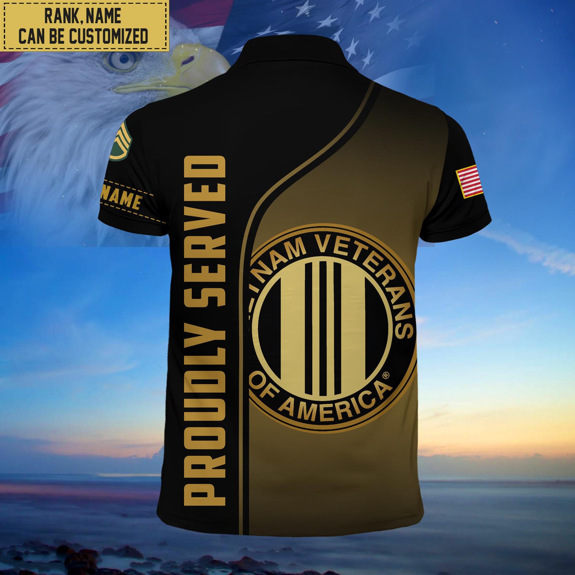 Premium Custom Vietnam Veteran Polo Shirt, Gifts for Vietnam Veteran, Gifts For Dad, For Husband VPVC202206
