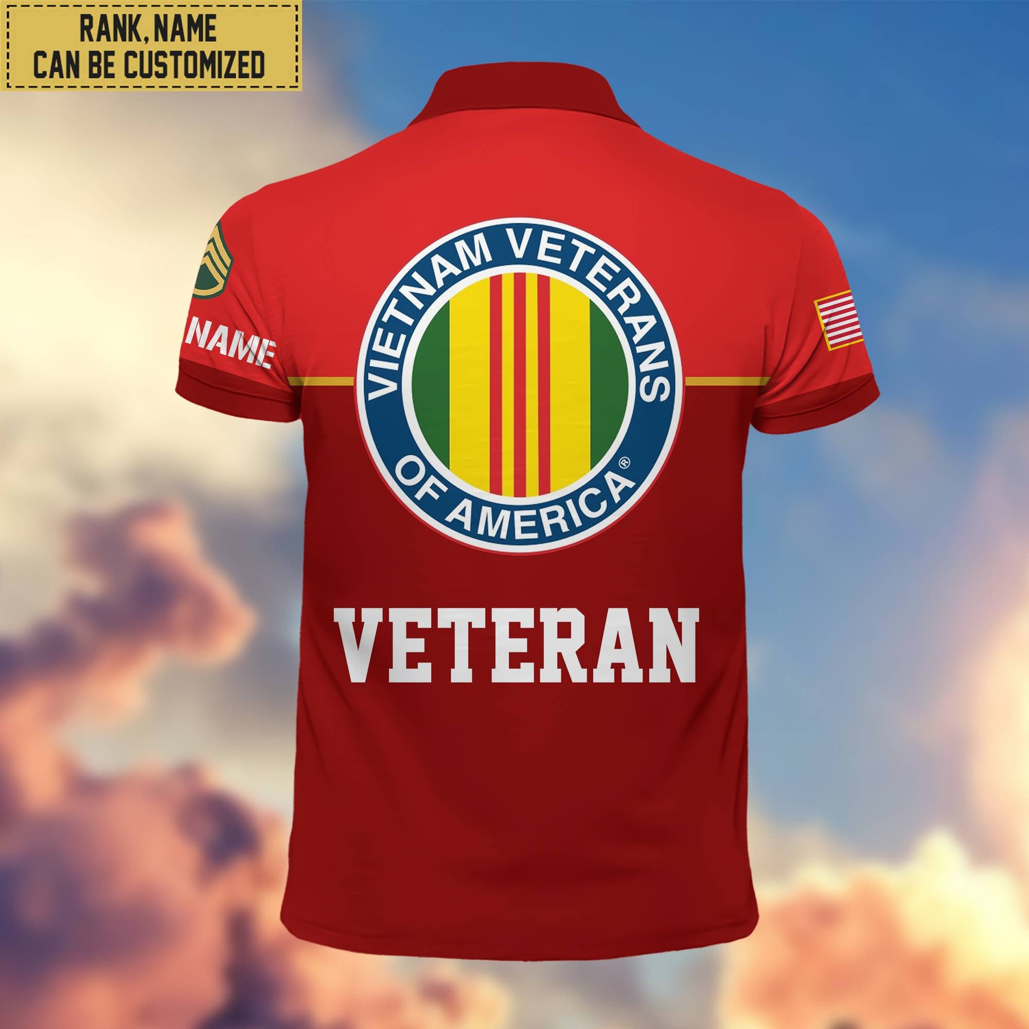 Premium Custom Vietnam Veteran Polo Shirt, Gifts For Veterans Day, Father's Day, Gifts for Vietnam Veteran VPVC202906