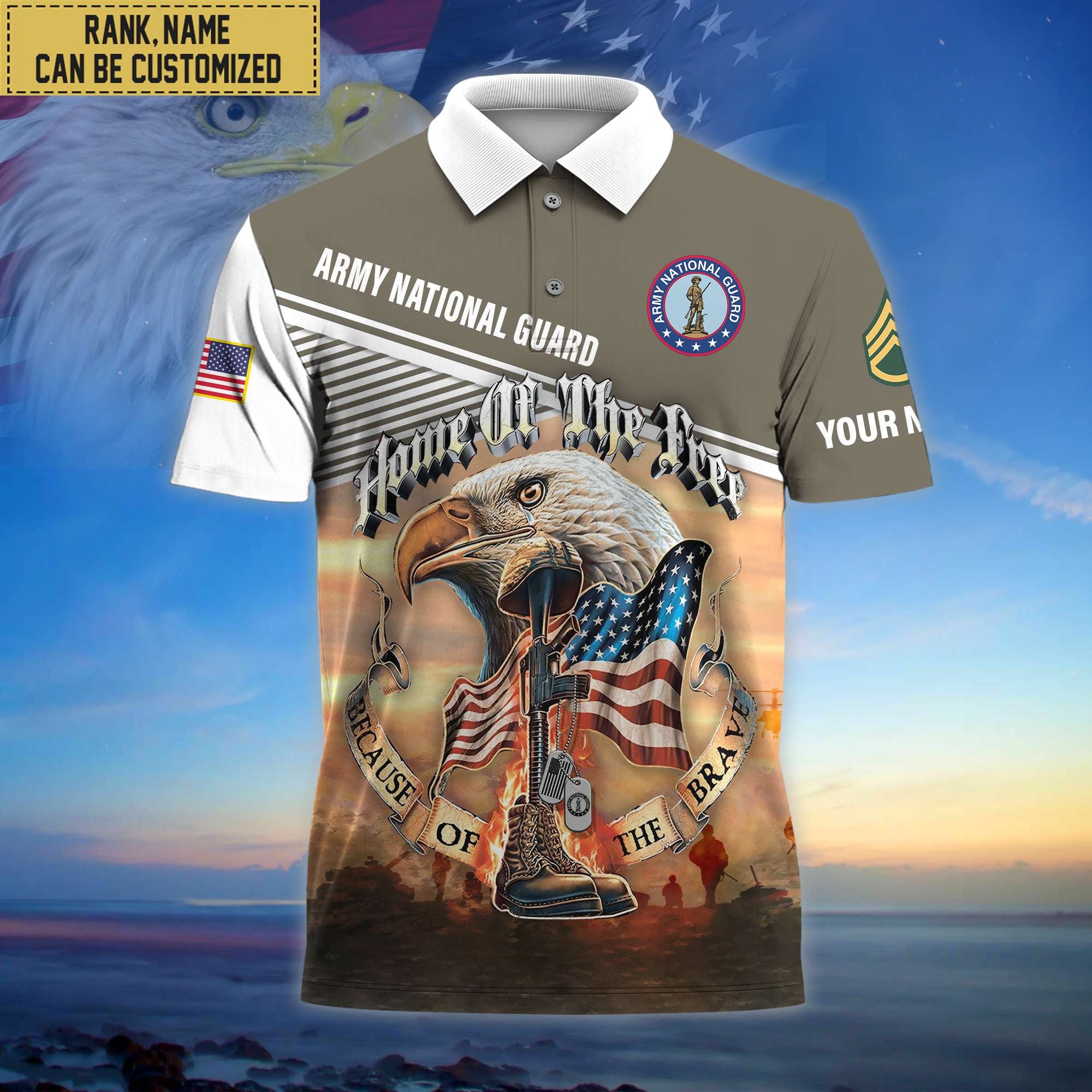 Premium Personalized US Veterans Polo Shirt, Gifts For Independence Day, Veterans Day BPVC150701