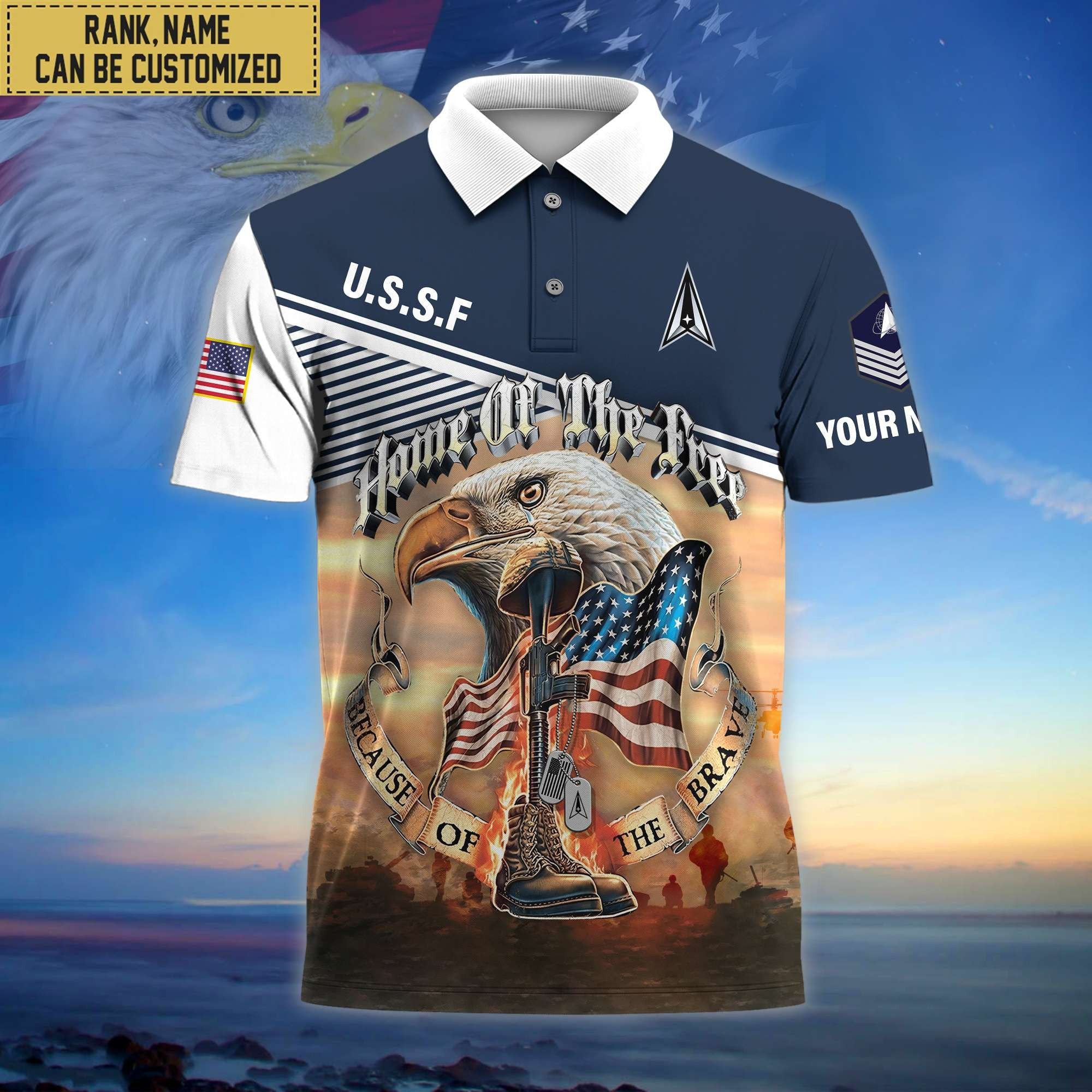 Premium Personalized US Veterans Polo Shirt, Gifts For Independence Day, Veterans Day BPVC150701