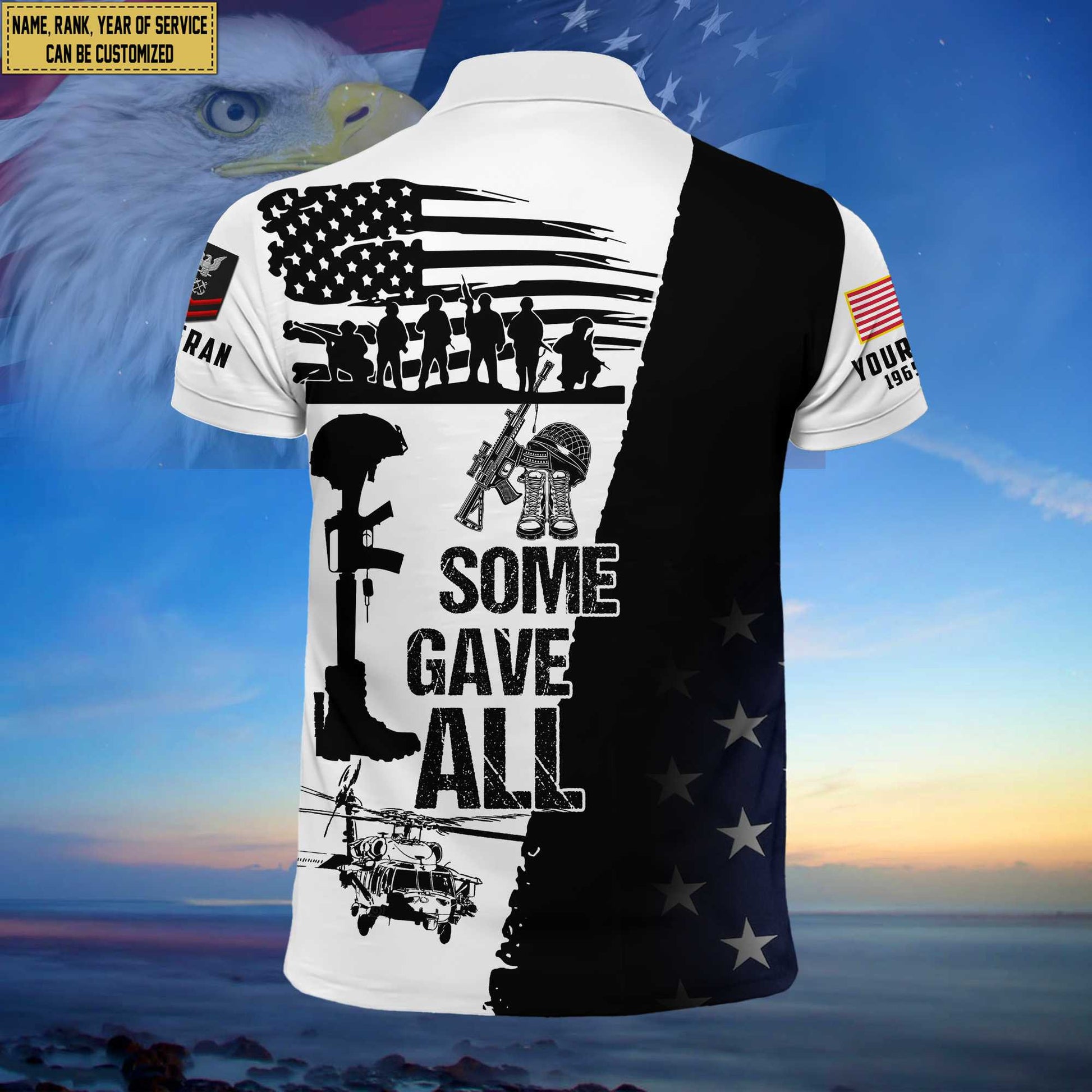 Premium Custom US Navy Polo Shirt, Gifts for Navy Veteran, Gifts For Dad, For Husband VPVC203702