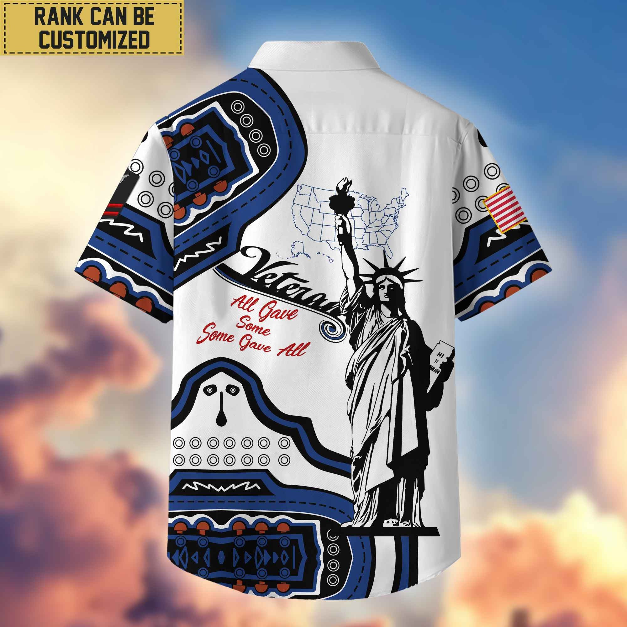 Premium Custom US Navy Hawaii Shirt With Pocket, Gifts For Veterans Day, Father's Day, Gifts for Navy Veteran VPVC400902
