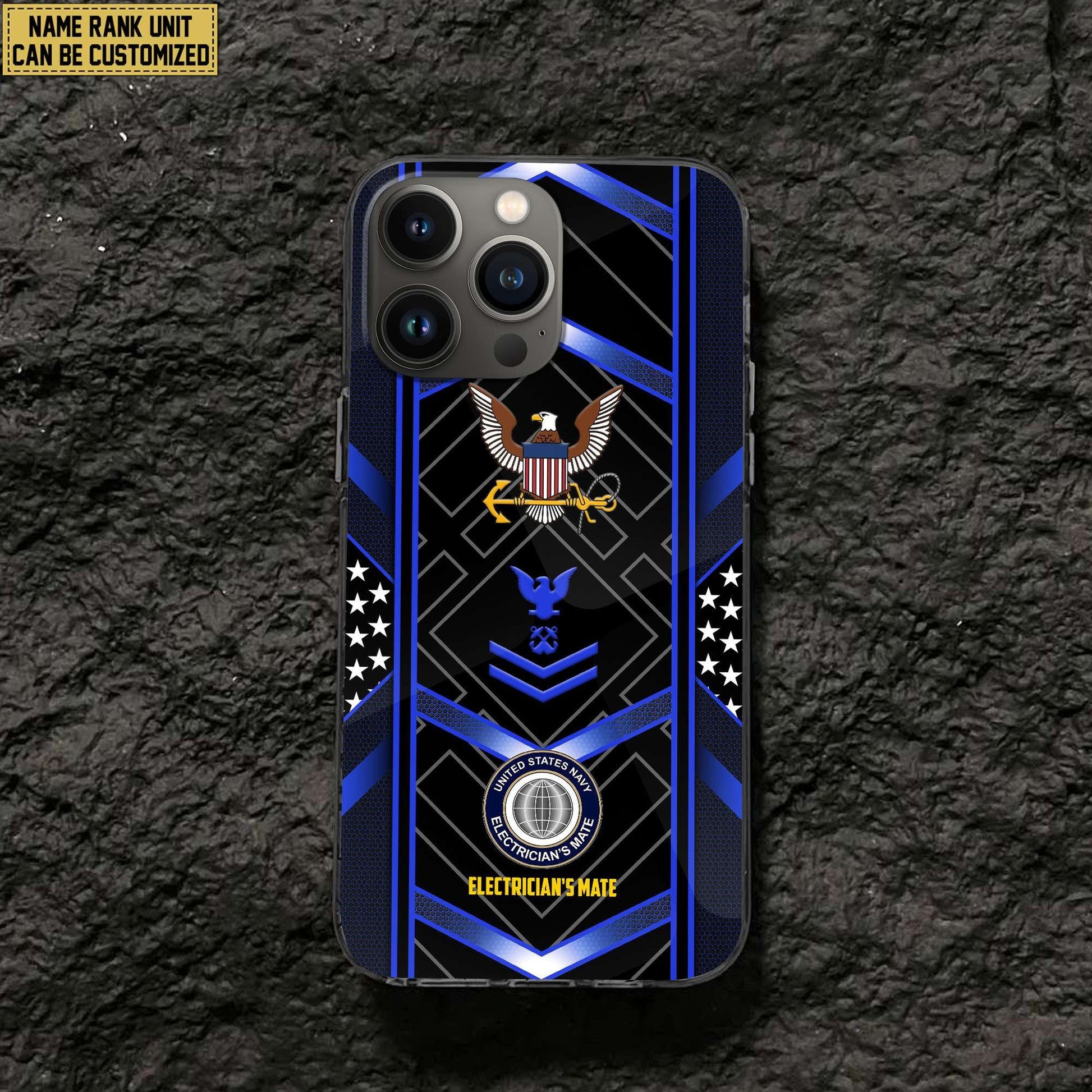Premium Custom Name, Rank, Unit US Navy Veteran Phone Case, Gifts For Dad, For Husband, Gifts For US Navy Veteran VPVC500002