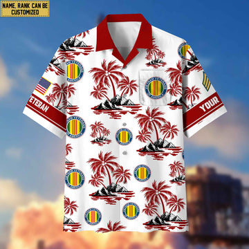 Premium Custom Vietnam Veteran Hawaiian Shirt With Pocket, Gifts For Veterans Day, Father's Day, Gifts for Vietnam Veteran VPVC401906