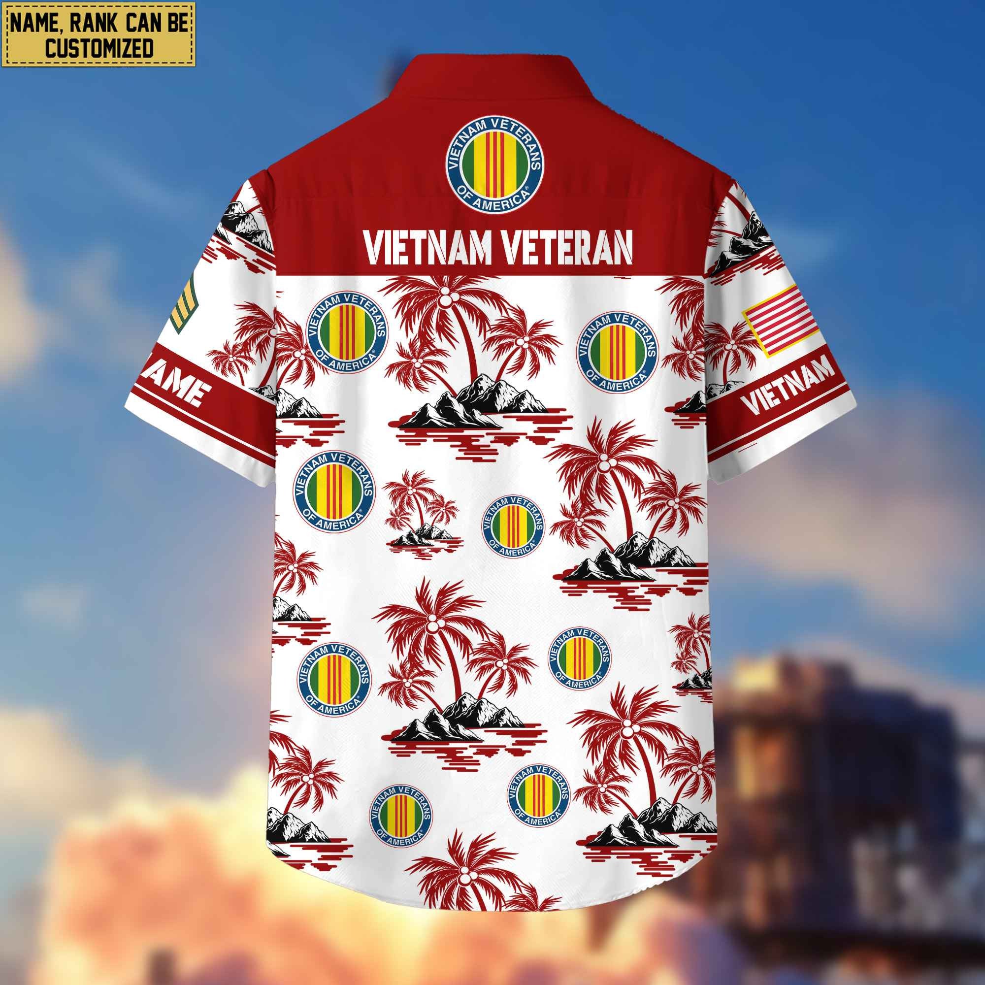Premium Custom Vietnam Veteran Hawaiian Shirt With Pocket, Gifts For Veterans Day, Father's Day, Gifts for Vietnam Veteran VPVC401906