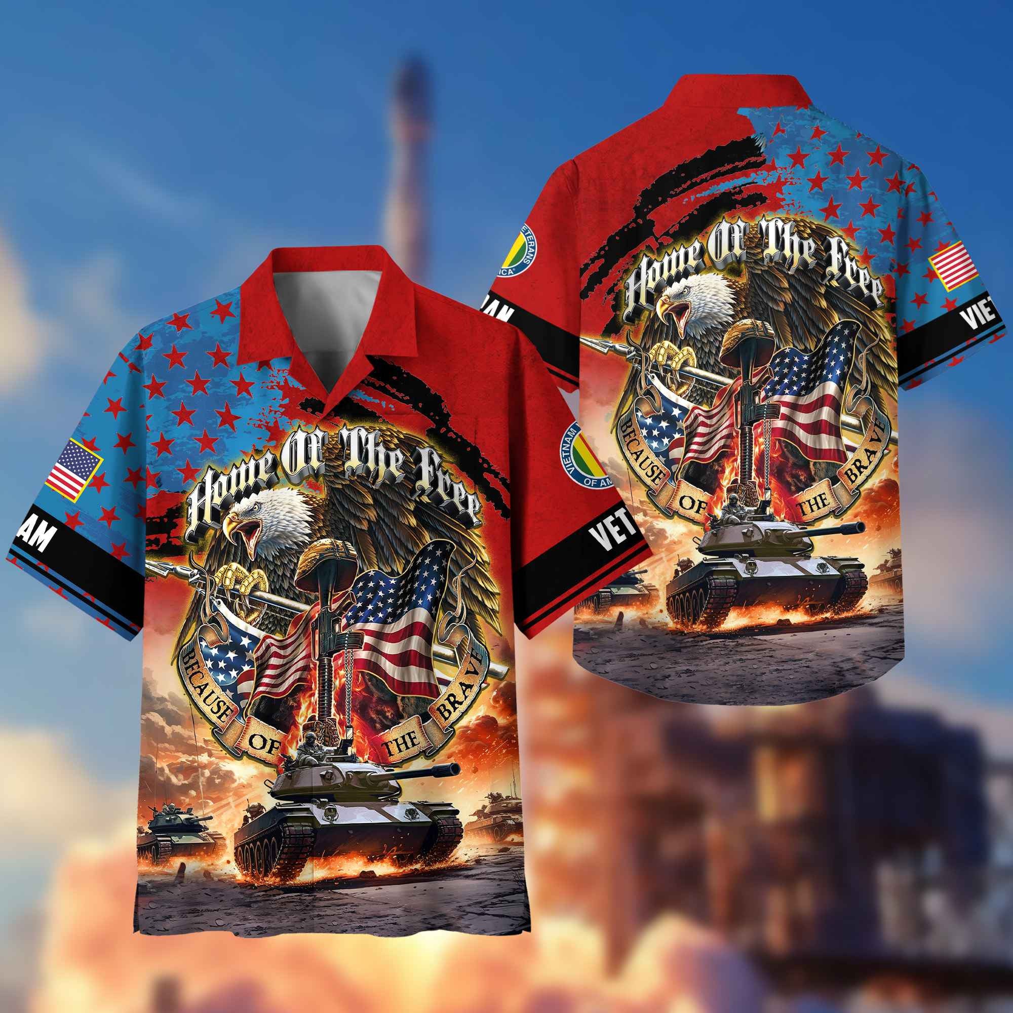 Vietnam Veteran Hawaiian Shirt With Pocket, Gifts For Dad, For Husband, Gifts For Vietnam Veteran VPVC402906