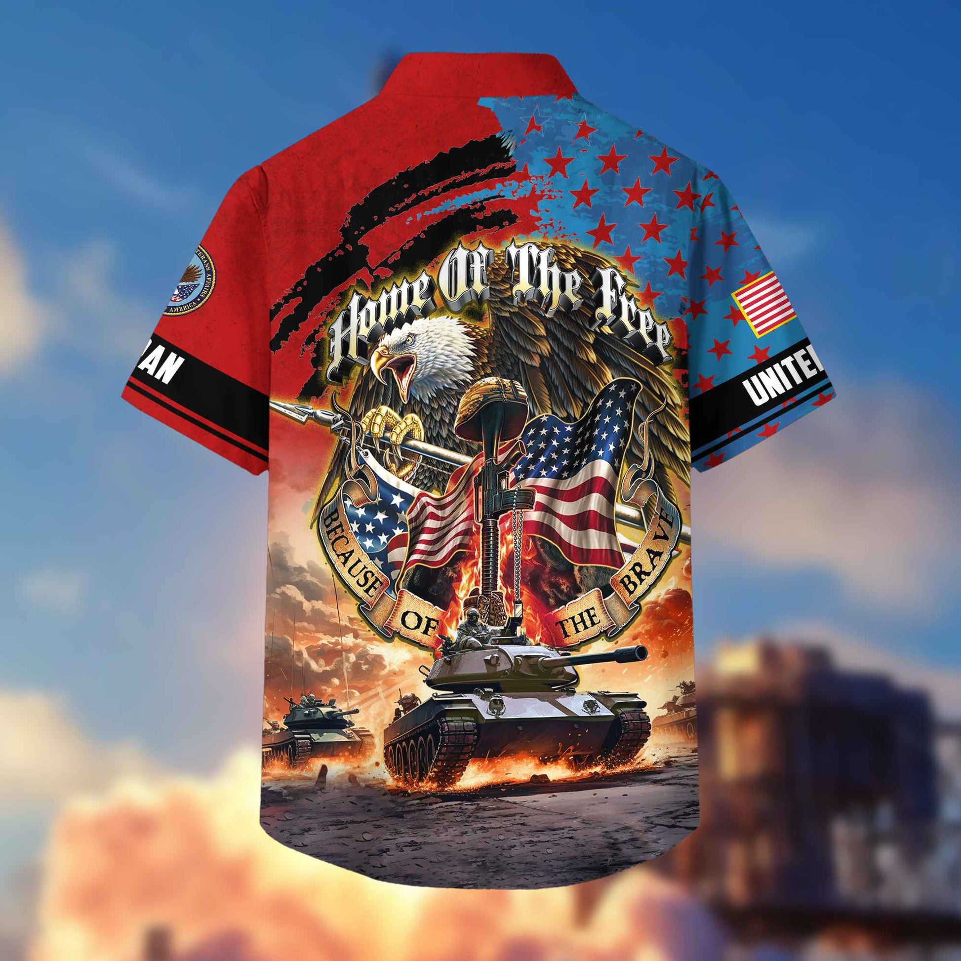 US Veteran Hawaiian Shirt With Pocket, Gifts For Dad, For Husband, Gifts For US Veteran VPVC402907