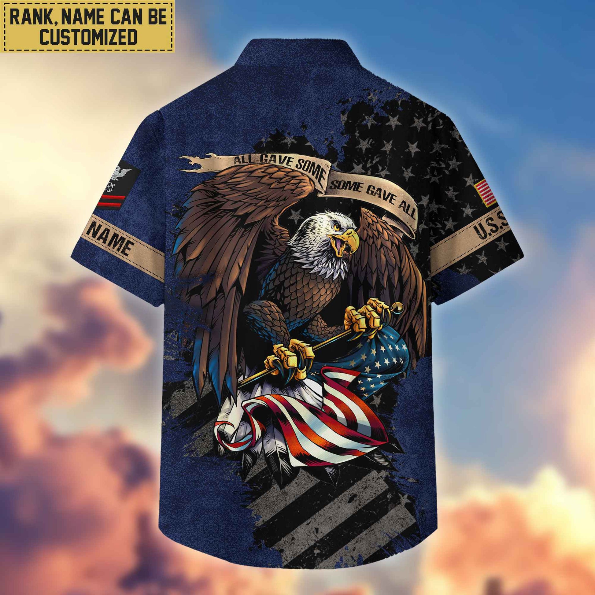 Premium Custom Name, Rank US Seabees Veteran Hawaiian Shirt With Pocket, Gifts For Veterans Day, Father's Day, Gifts For US Seabees Veteran VPVC402708