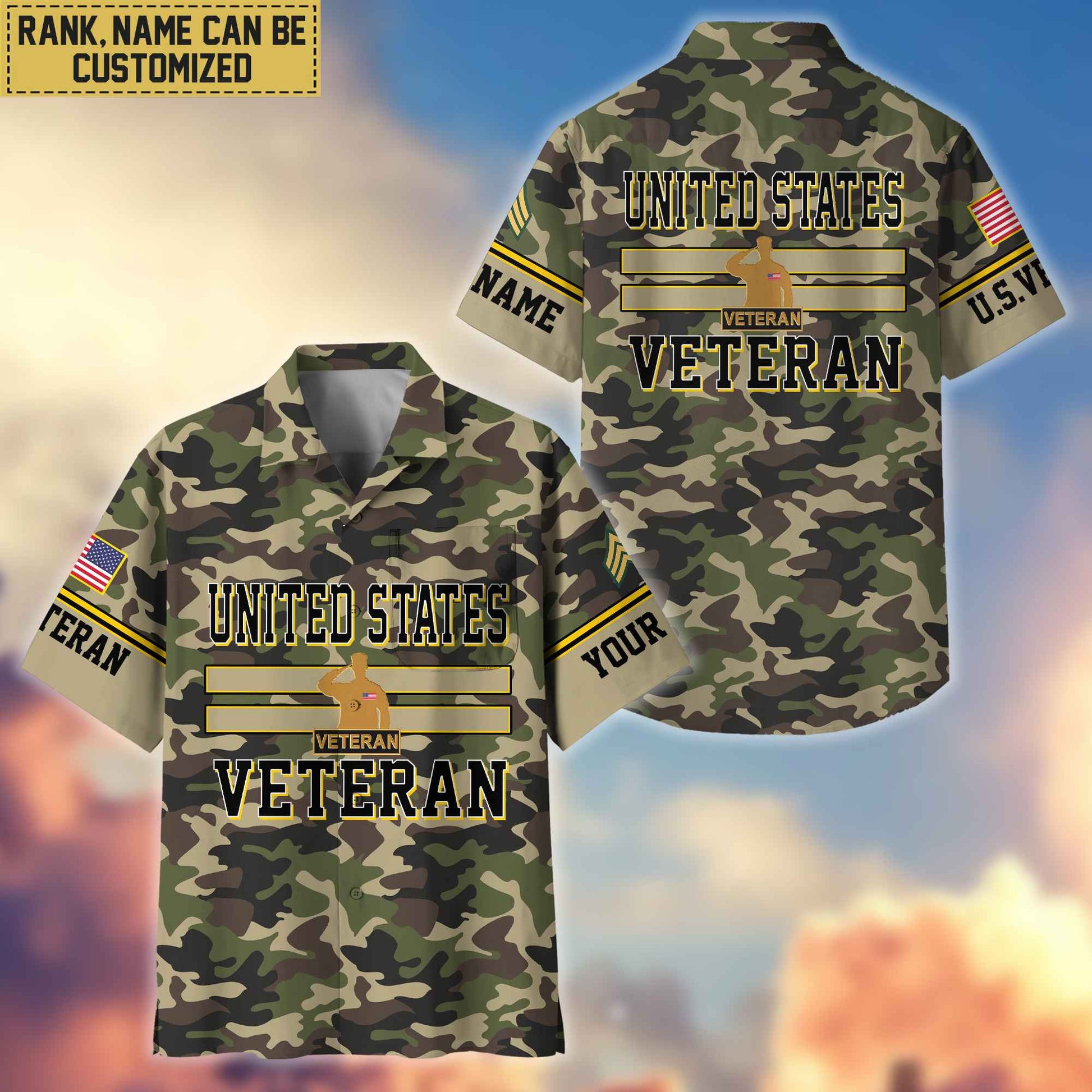 US Veteran Hawaiian Shirt With Pocket, Gifts For Dad, For Husband, Gifts For US Veteran VPVC403607