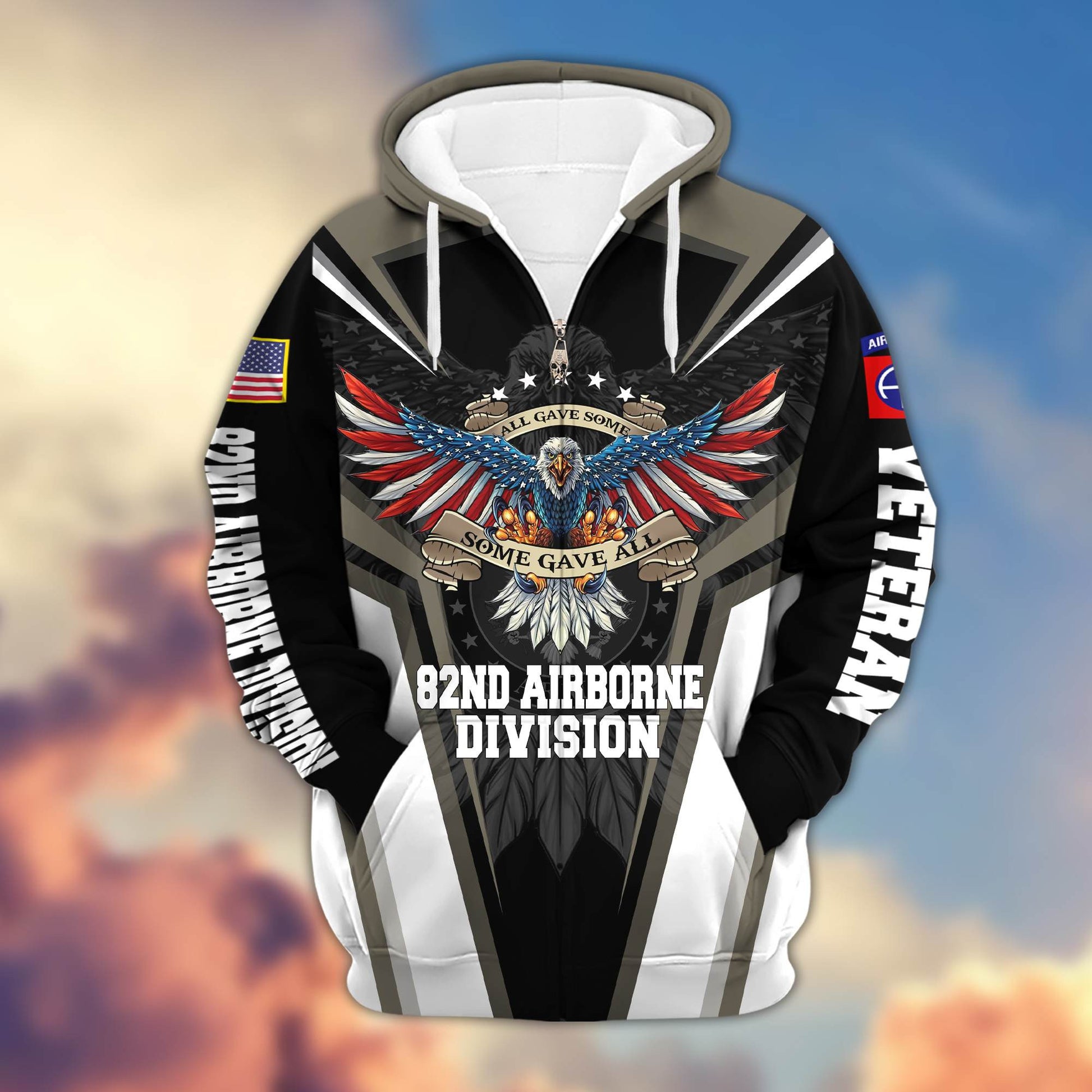 82nd Airborne Division Zip Hoodie, Gifts For Dad, For Husband VPVC602902