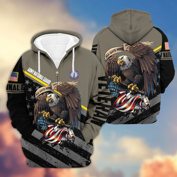 Premium Army National Guard Veteran Zip Hoodie VPVC603204