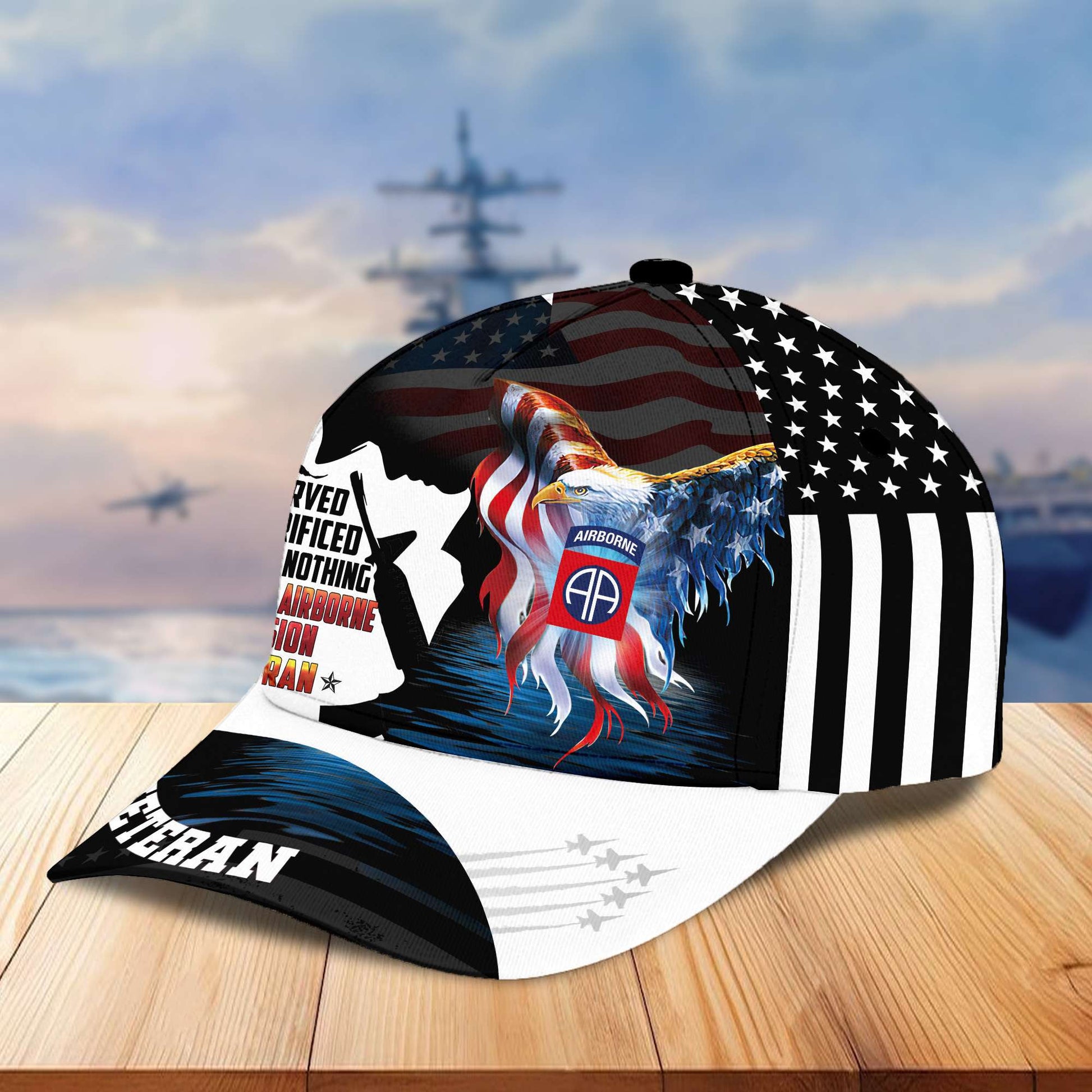 Premium 82nd Airborne Division Cap, Gifts for Dad, Gifts for Husband Veteran VPVC003002