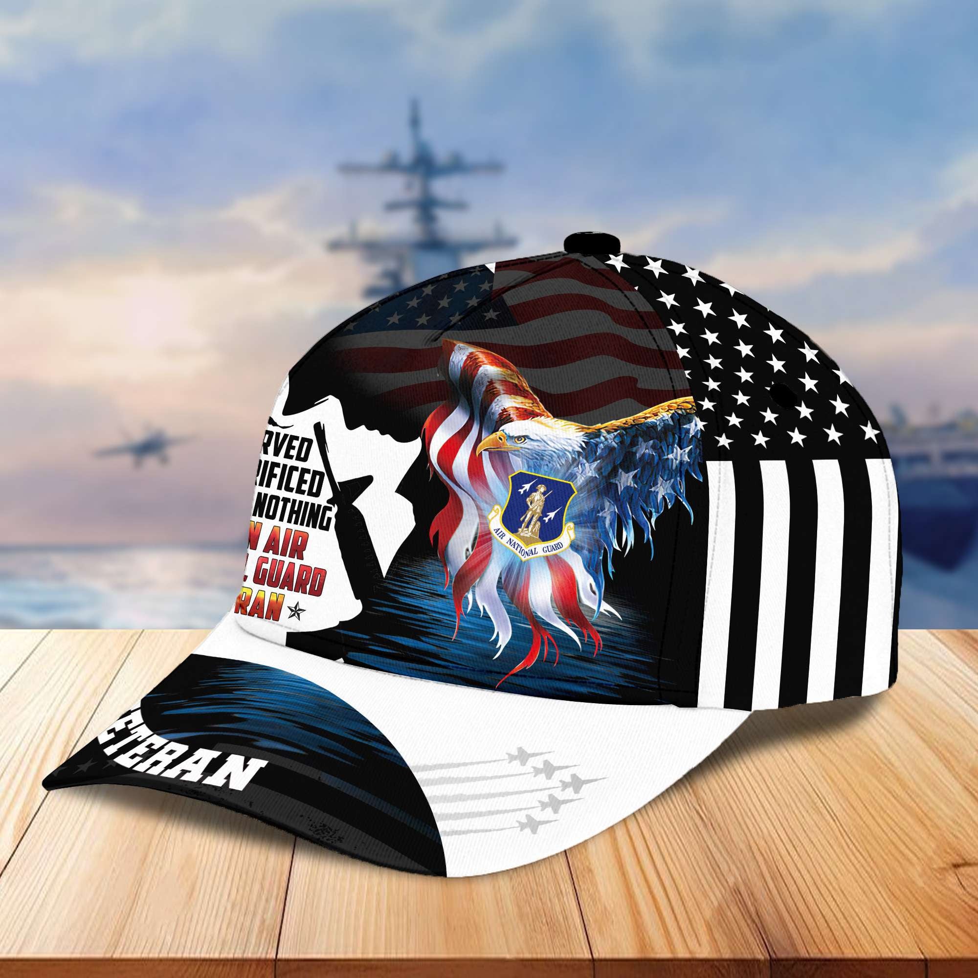 Premium Air National Guard Cap, Gifts for Dad, Gifts for Husband Veteran VPVC003005