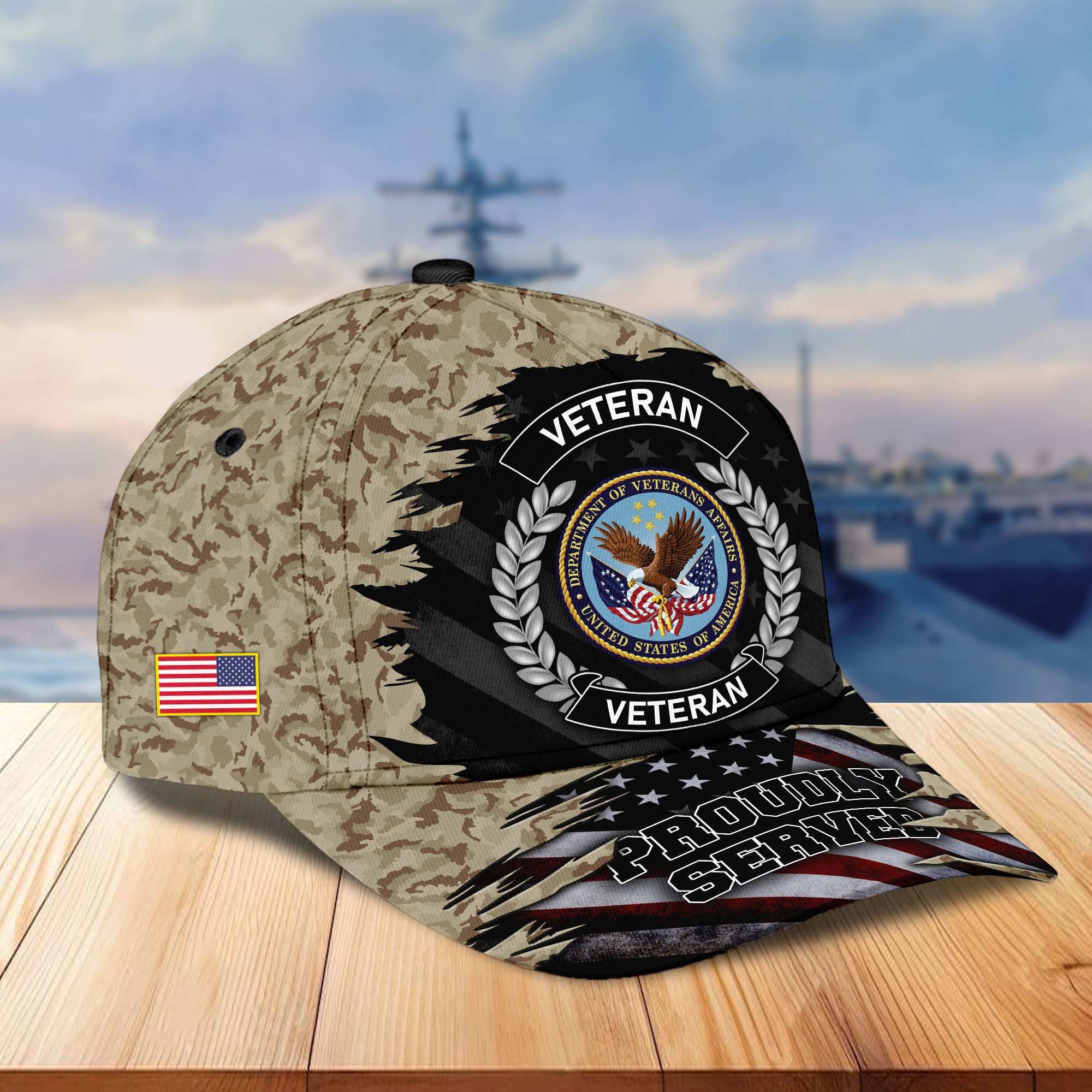 Premium US Veterans Cap, Gifts For Dad, For Husband Veteran APHN070812