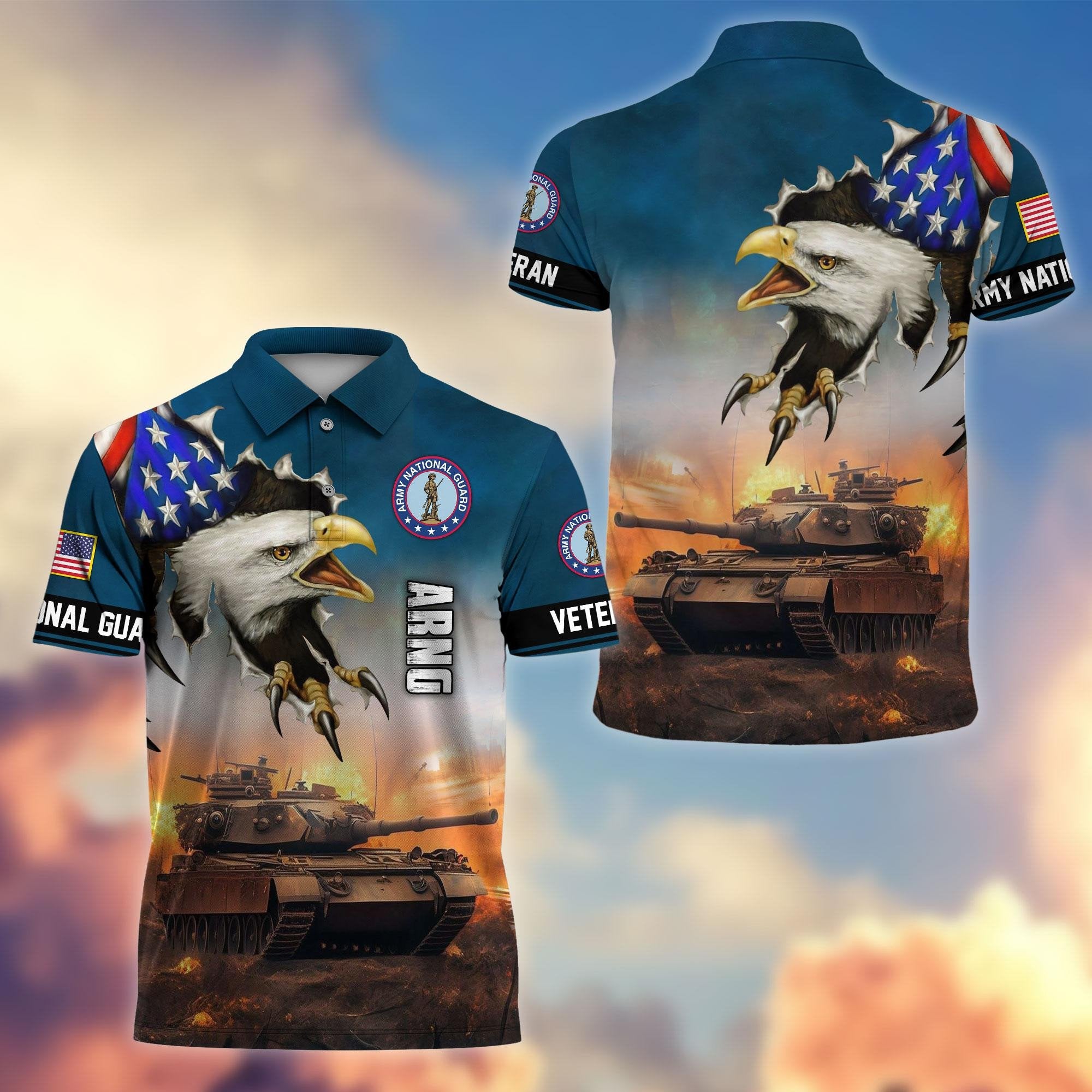 Premium US Veterans Polo Shirt, Gifts For Veterans Day, Gifts For Dad, Gifts For Husband Veteran APHN060811