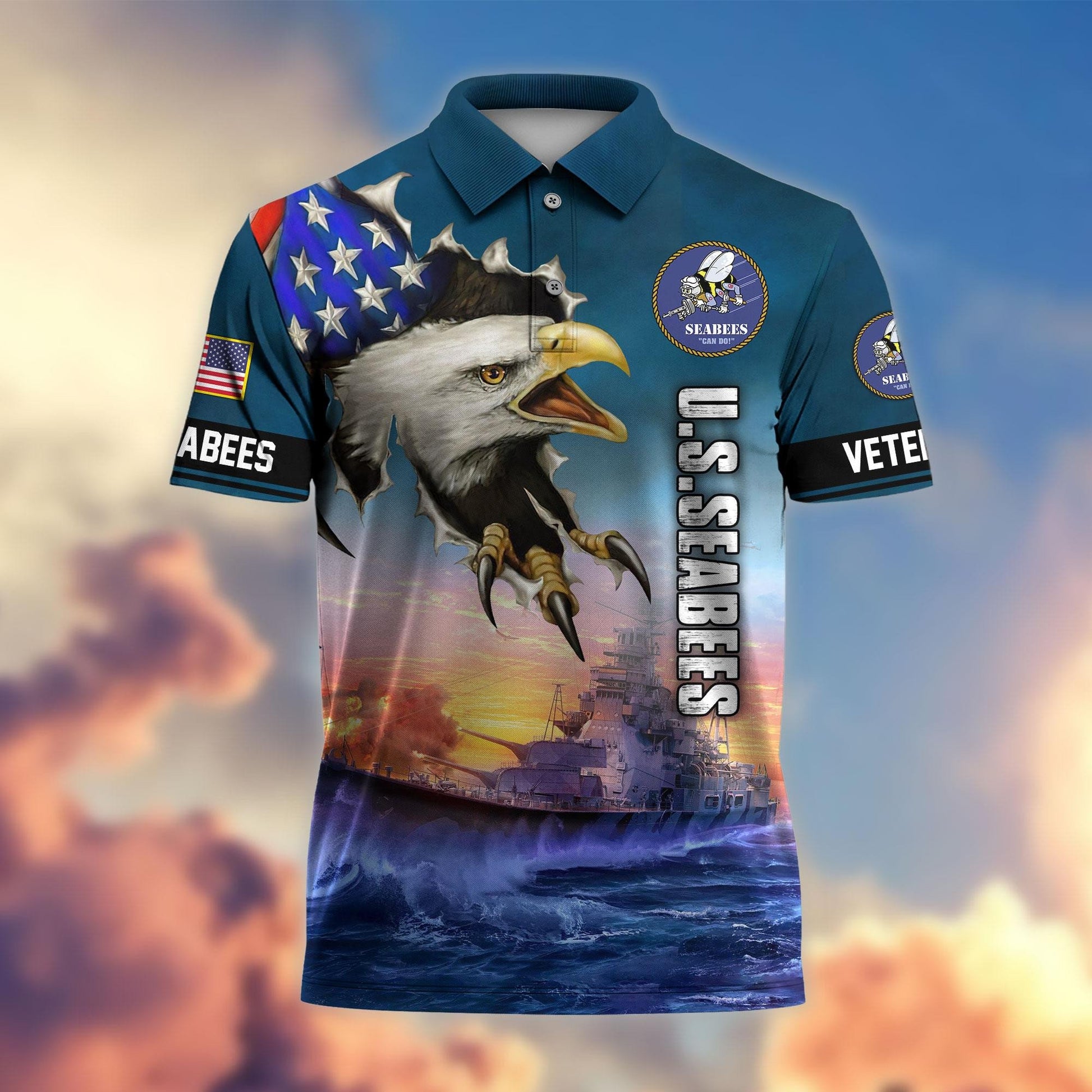 Premium US Veterans Polo Shirt, Gifts For Veterans Day, Gifts For Dad, Gifts For Husband Veteran APHN060811