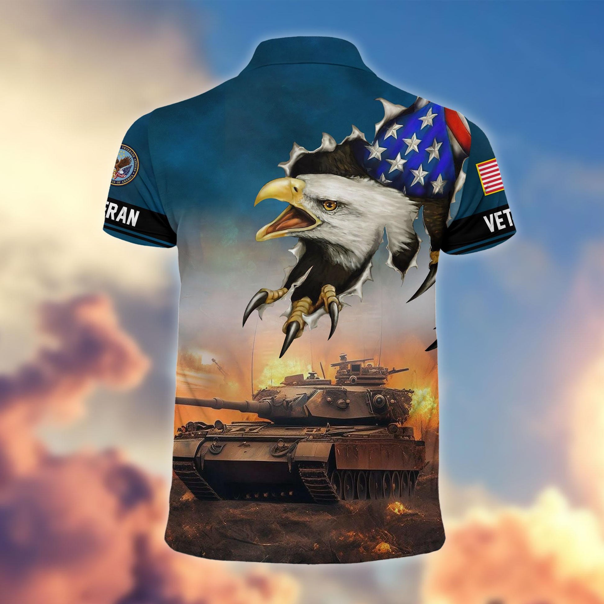 Premium US Veterans Polo Shirt, Gifts For Veterans Day, Gifts For Dad, Gifts For Husband Veteran APHN060811