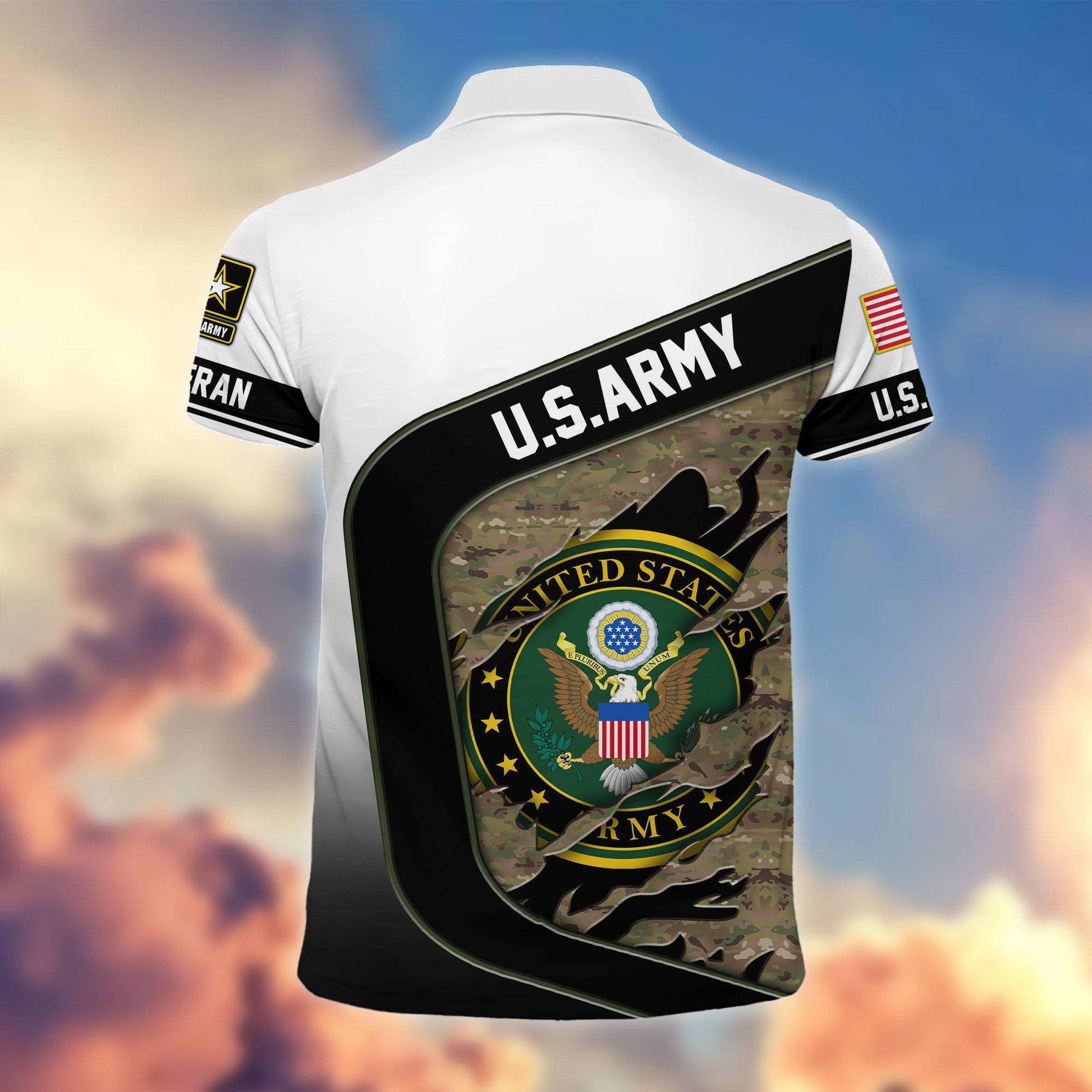 Premium US Veterans Polo Shirt, Gifts For Veterans Day, Gifts For Dad, Gifts For Husband Veteran APHN130811