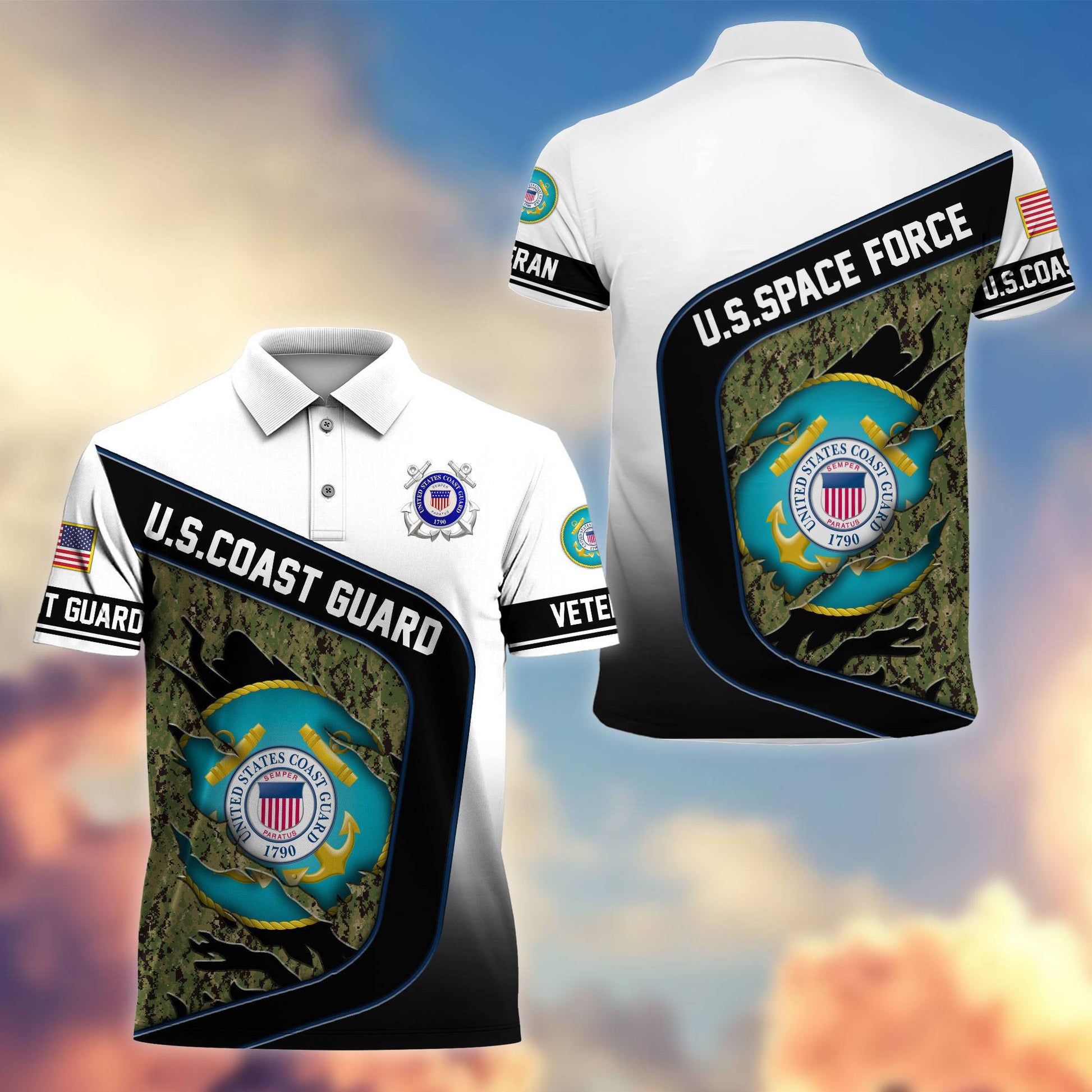 Premium US Veterans Polo Shirt, Gifts For Veterans Day, Gifts For Dad, Gifts For Husband Veteran APHN130811