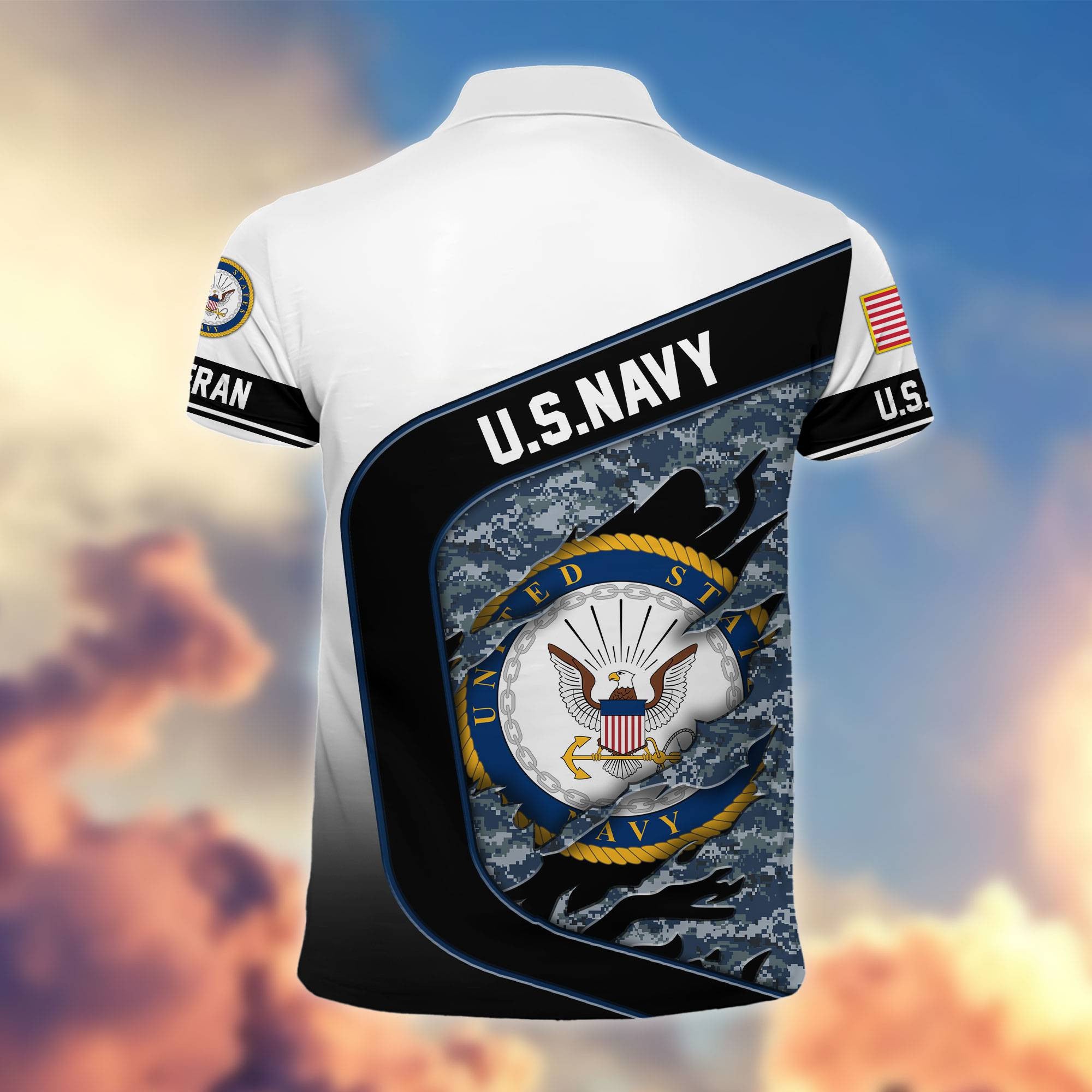 Premium US Veterans Polo Shirt, Gifts For Veterans Day, Gifts For Dad, Gifts For Husband Veteran APHN130811