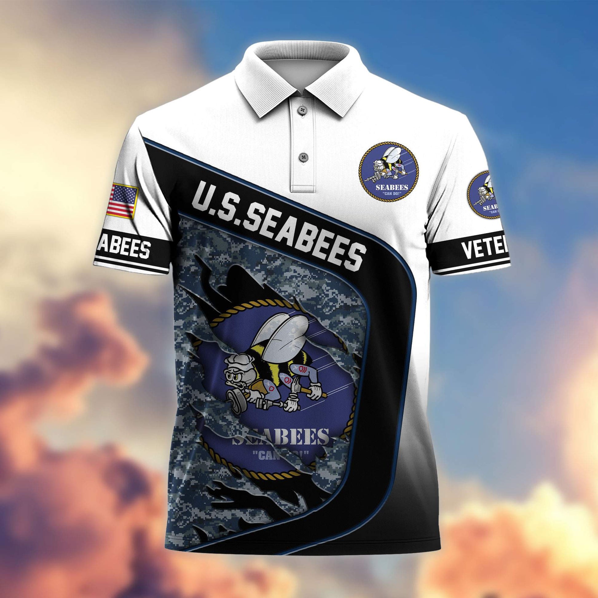 Premium US Veterans Polo Shirt, Gifts For Veterans Day, Gifts For Dad, Gifts For Husband Veteran APHN130811