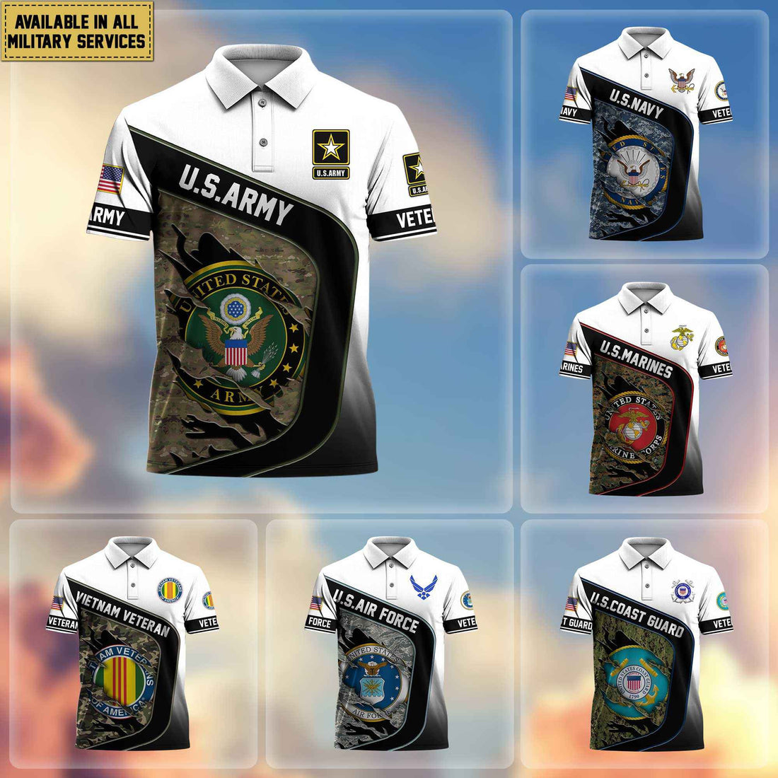 Premium US Veterans Polo Shirt, Gifts For Veterans Day, Gifts For Dad, Gifts For Husband Veteran APHN130811