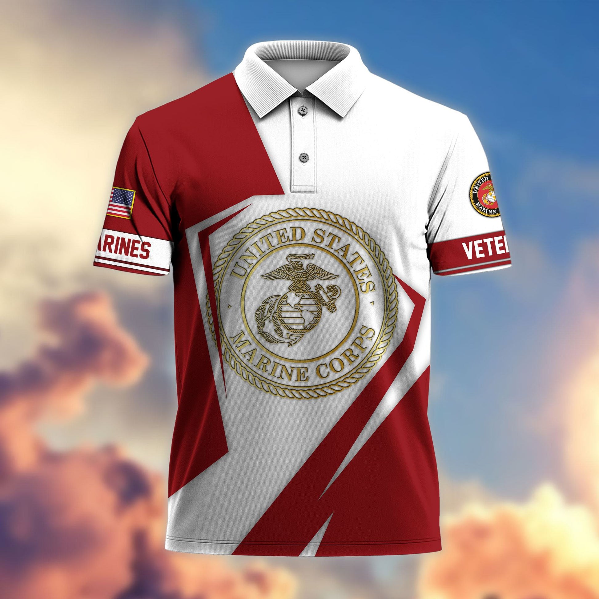 Premium US Veterans Polo Shirt, Gifts For Veterans Day APHN140812