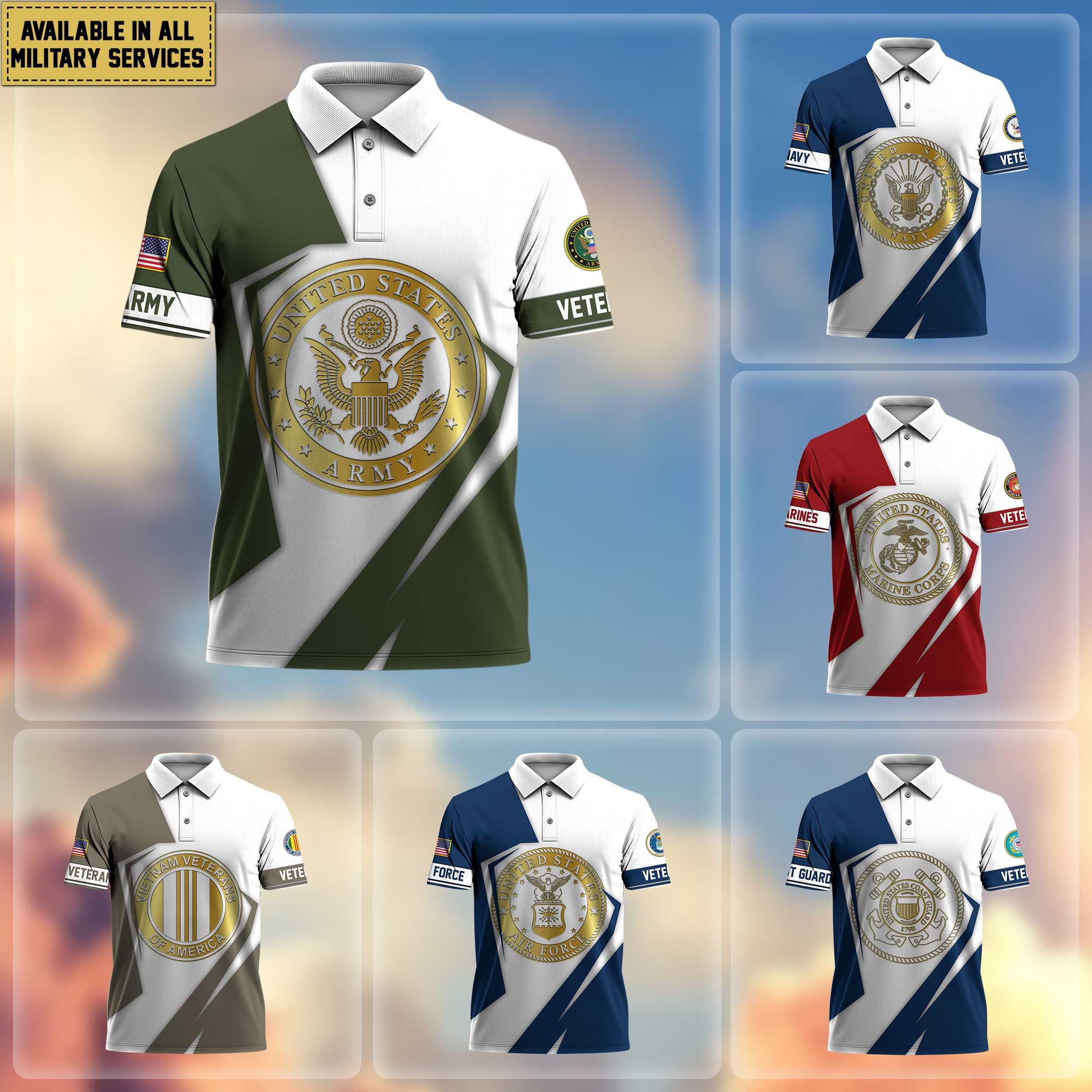 Premium US Veterans Polo Shirt, Gifts For Veterans Day APHN140812