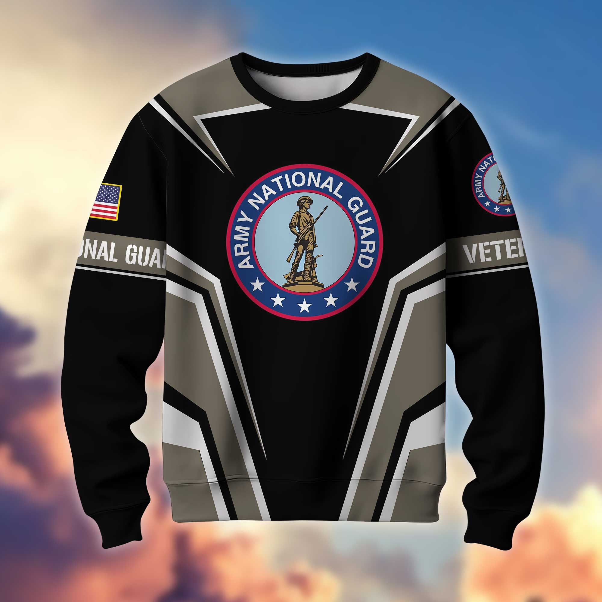 Premium American Pride US Veterans Sweatshirt, Gifts For Veterans Day, Gifts For Dad, Gifts For Husband APHN200811